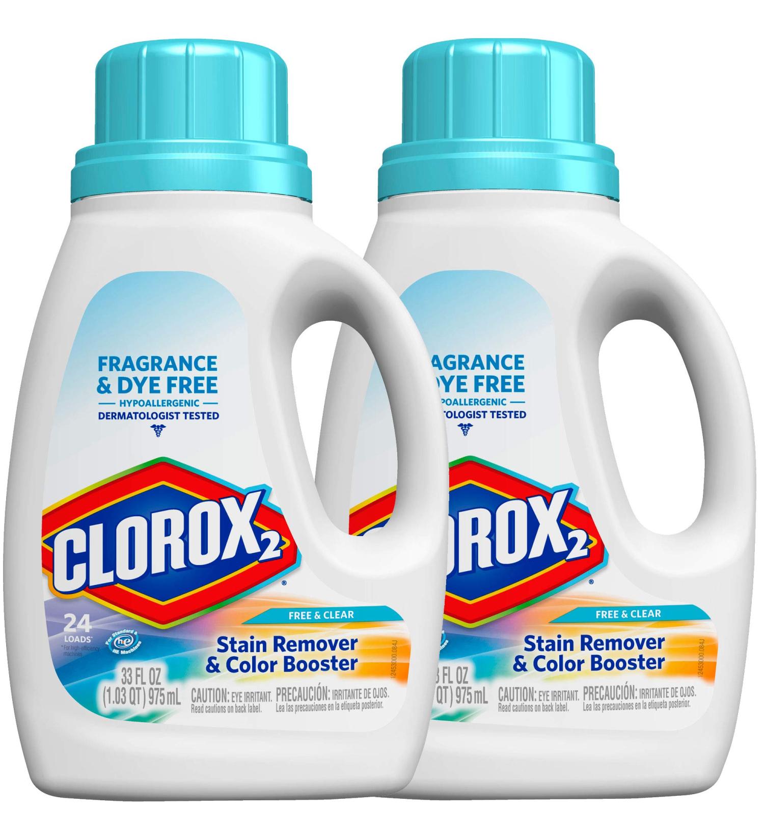 Clorox 2 Liquid Concentrated Color Safe Bleach - Free & Clear - 33 oz - 2 pk