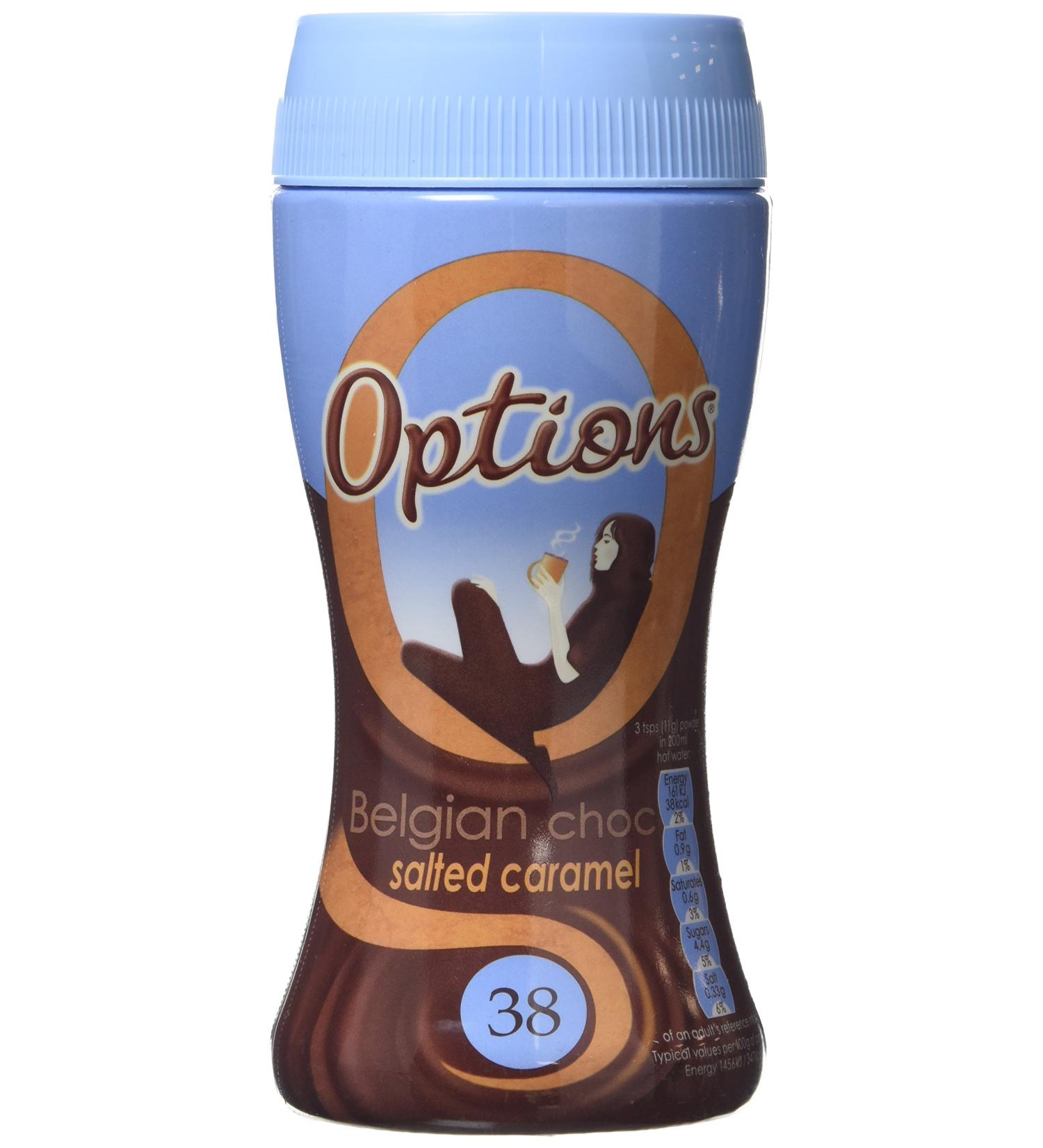 Options Belgian Chocolate Salted Caramel 220g - Decadent Chocolate Caramel Delight - Buy Online on SooperMarket.com