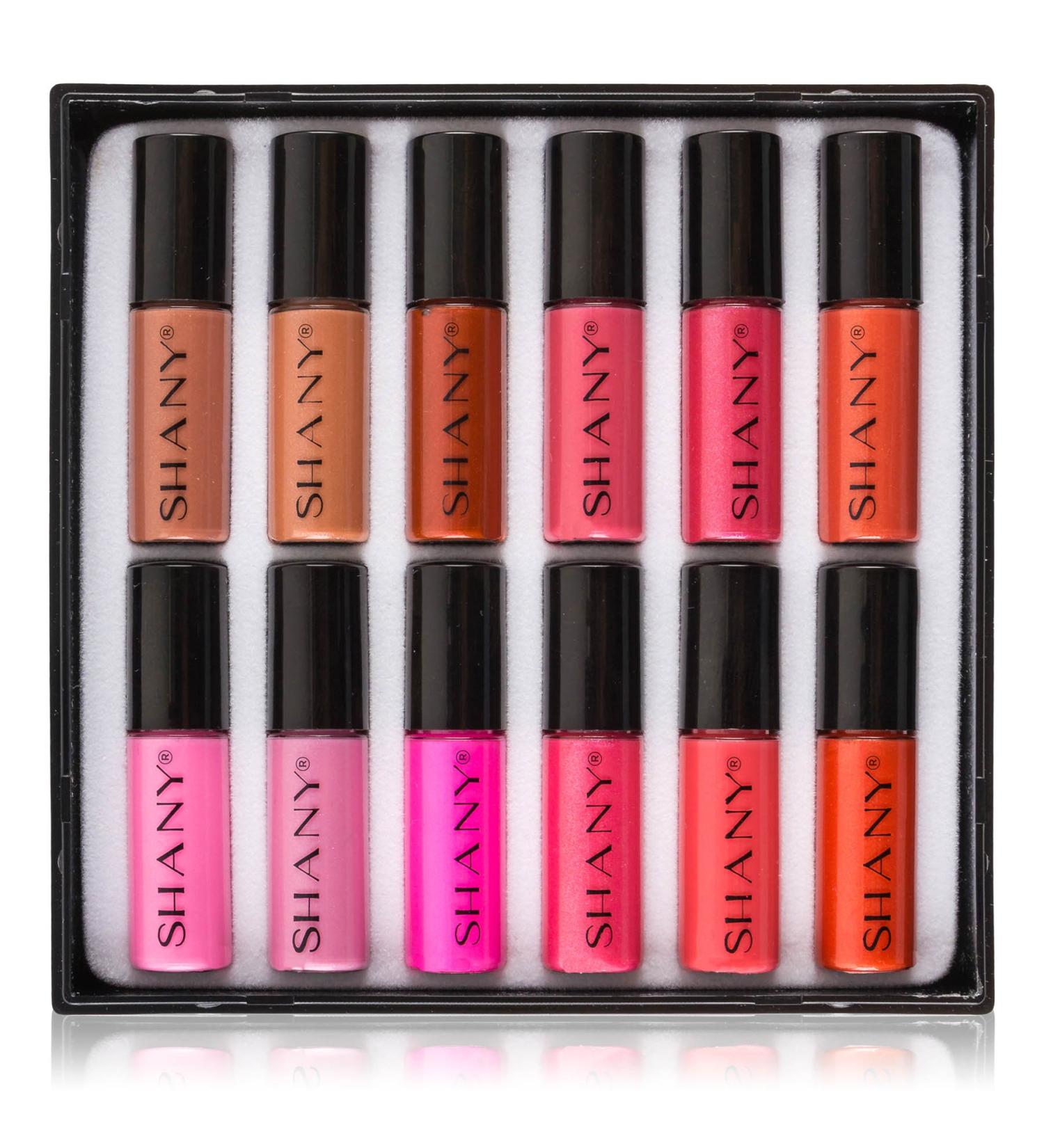 SHANY All That She Wants 12-Piece Mini Lipgloss Set - Matte, Pearl, and Shimmer Varieties - Buy Online on SooperMarket.com