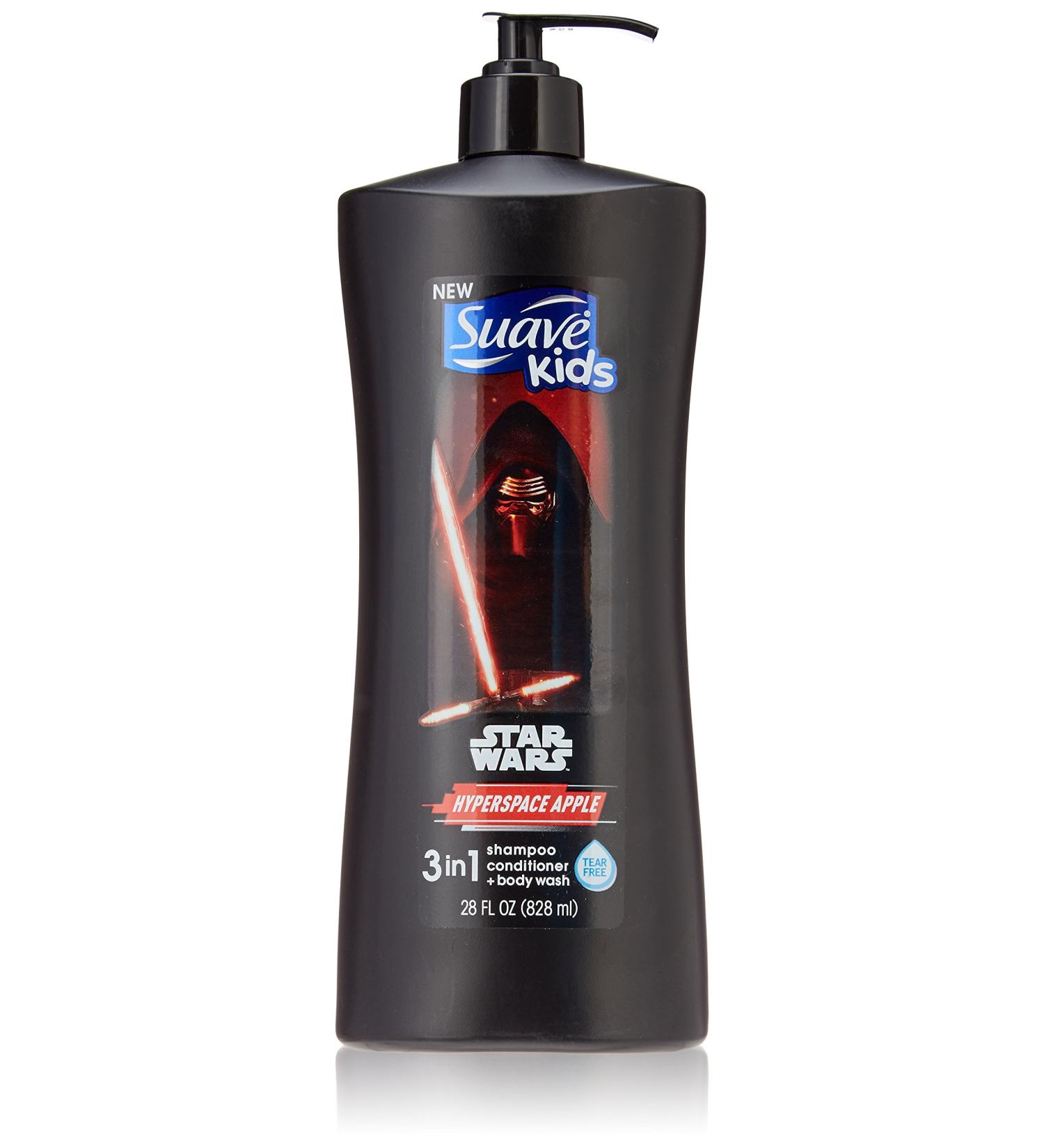 Suave Kids 3 in 1 Shampoo Conditioner & Body Wash - Star Wars Kylo Ren Hyperspace Apple 28 oz - Ideal for Kids - Buy Online on SooperMarket.com