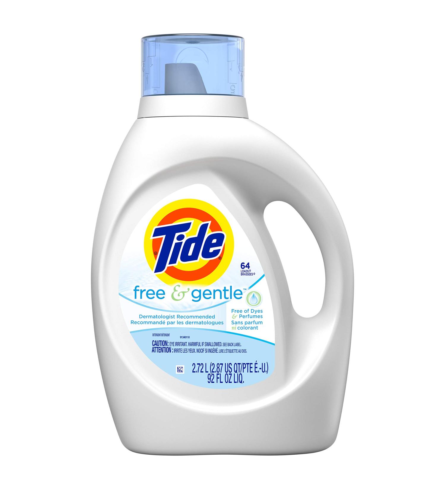 Tide Free & Gentle Liquid Laundry Detergent 64 Loads - Hypoallergenic & Gentle for Sensitive Skin | Buy Internationally - Buy Online on SooperMarket.com
