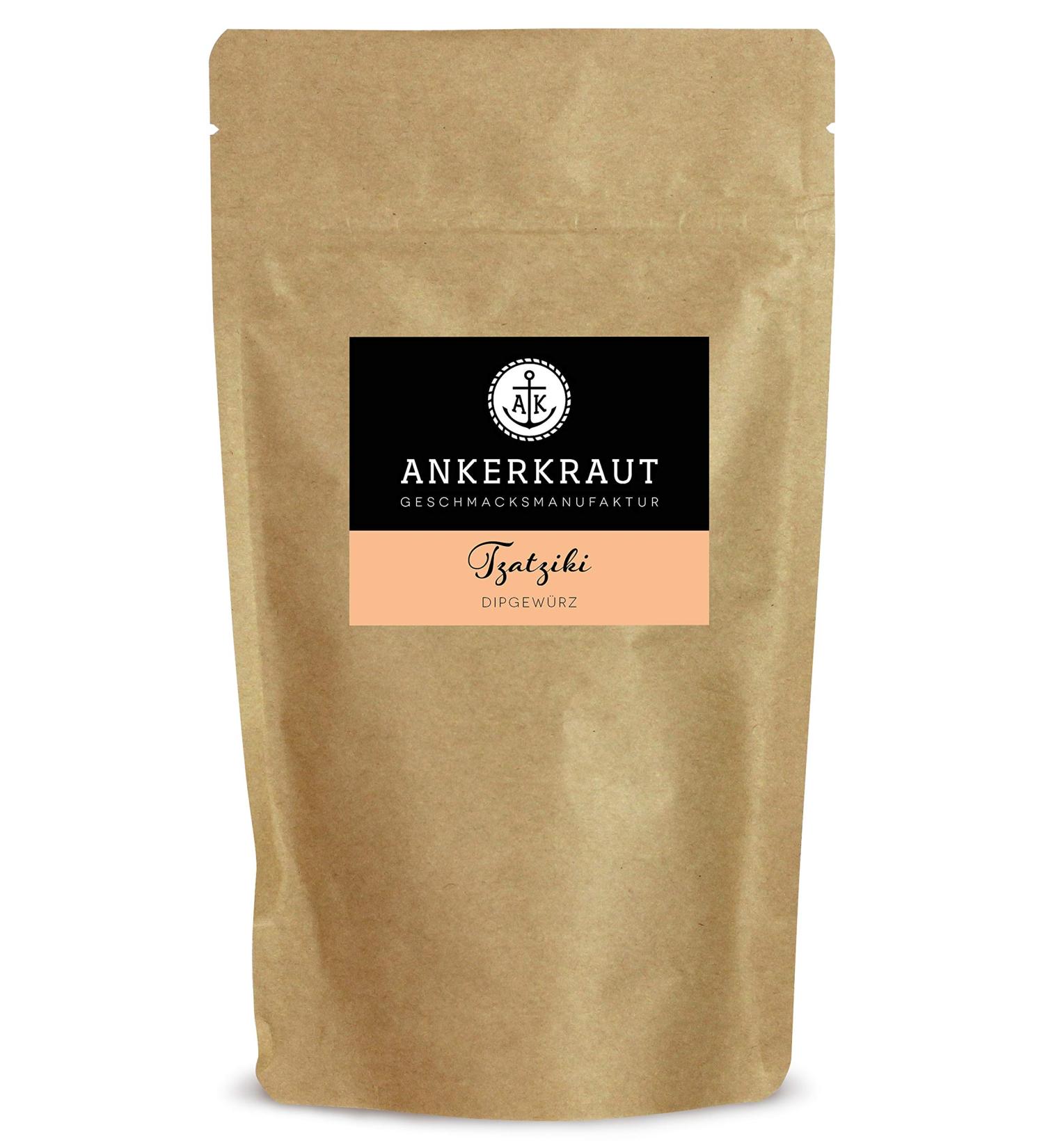 Ankerkraut Tzatziki Spice Mix - Greek Dip for Mezedes Gyros & Souvlaki | 170g Aroma Density Bag - Shop Internationally! - Buy Online on SooperMarket.com