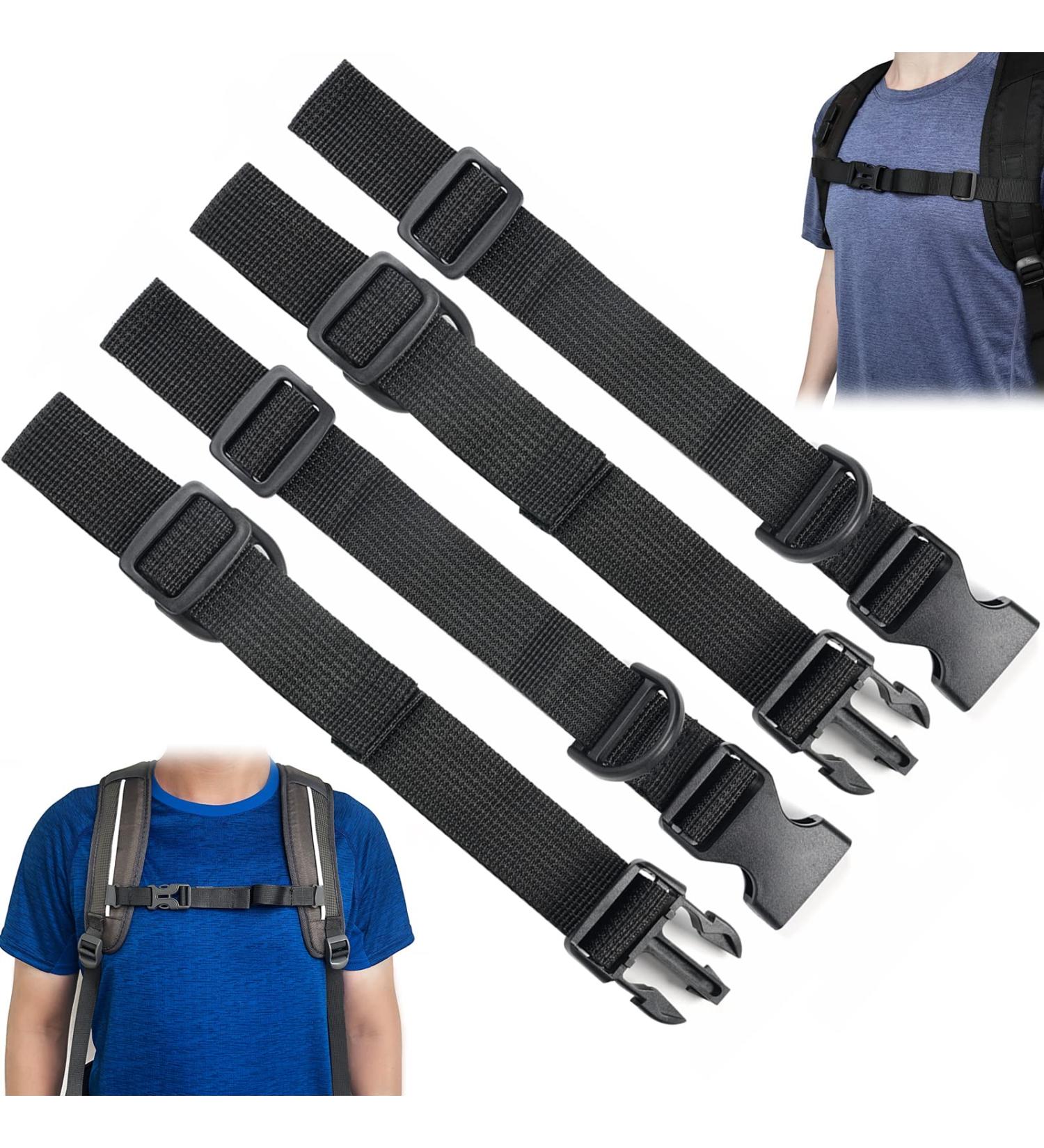 Adjustable Chest Strap Backpack - Quick Lock Belt for Climbing Jogging & Travel | 2 Pieces - Buy Online on SooperMarket.com