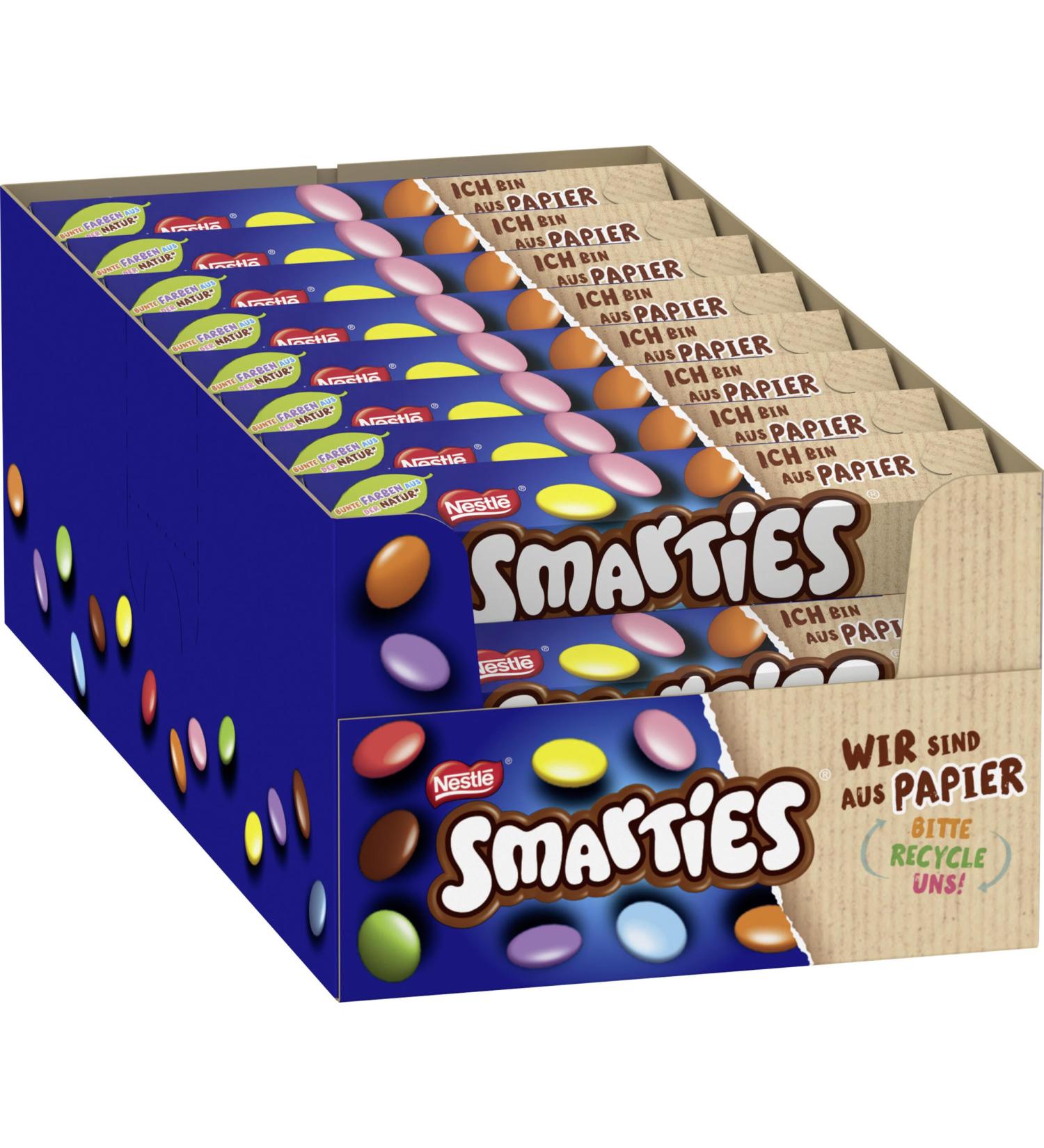 Buy Nestl Smarties Hexagon Roll - Colorful Milk Chocolate Lenses (24x38g) | International Shipping Available - Buy Online on SooperMarket.com