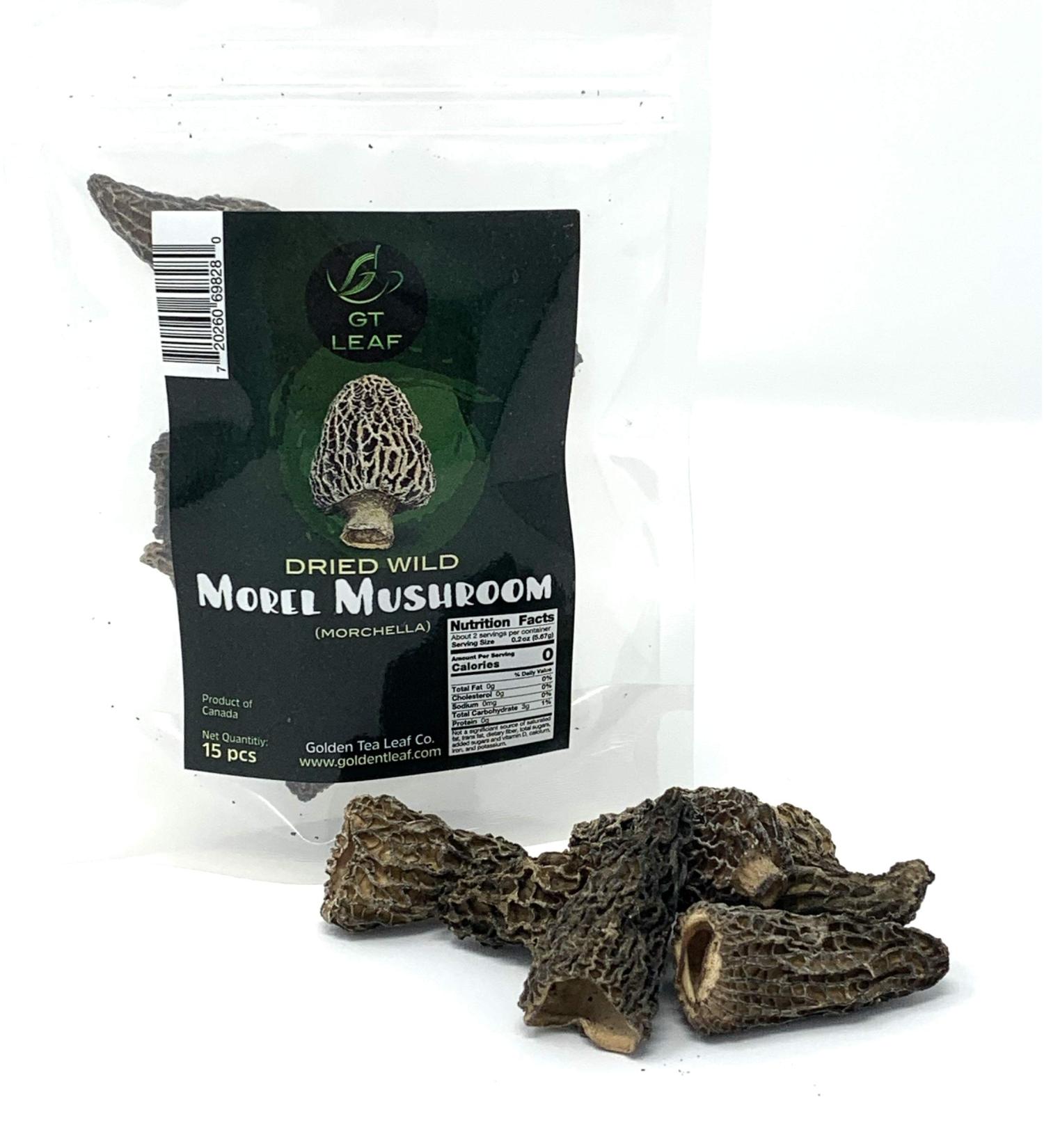 15 Dried Canadian Morel Mushrooms - Small Size