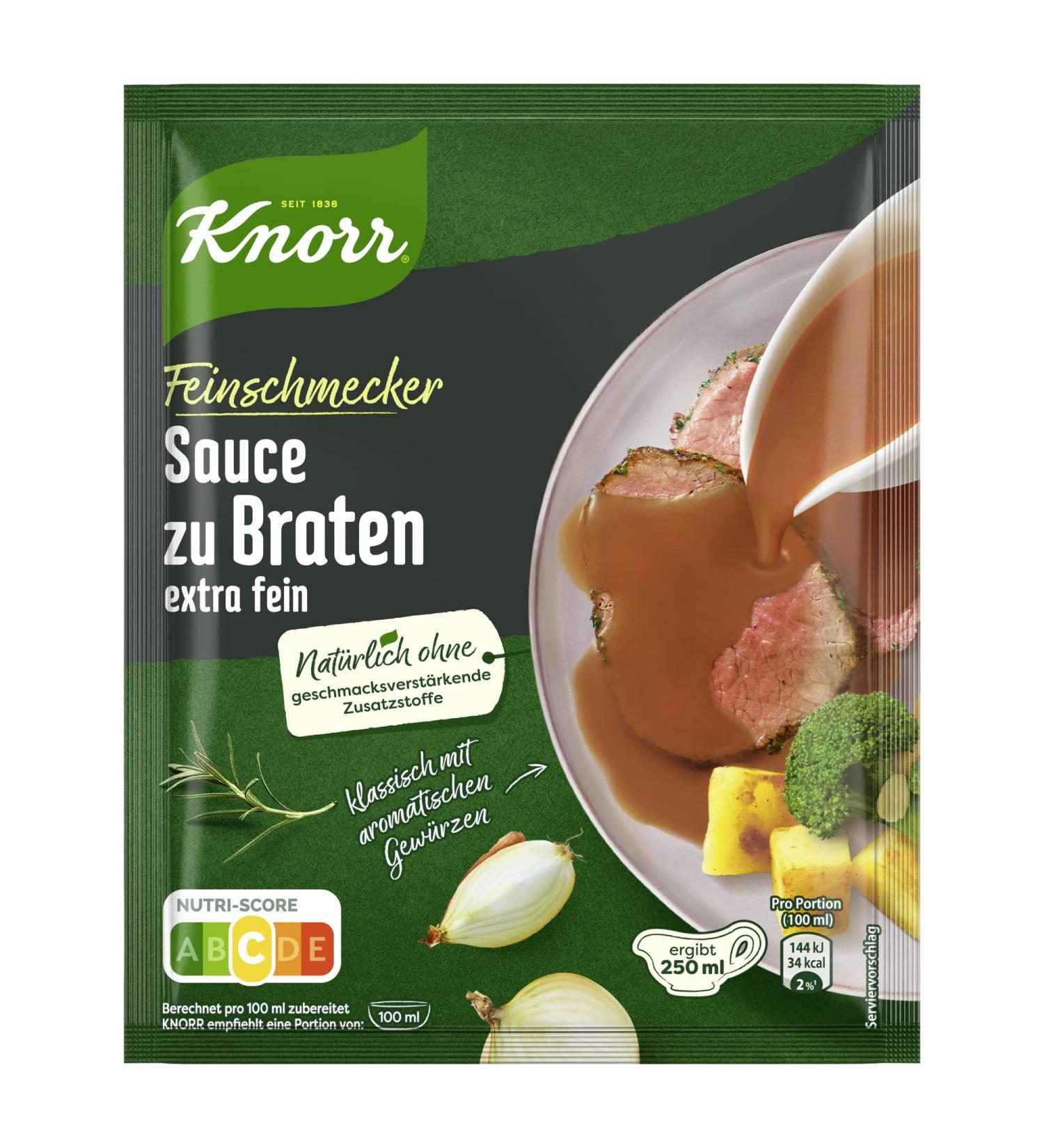 Knorr Gourmet Sauce for Frying - Extra Fine Delicious Brown Sauce 250ml - No Additives or Dyes - International Shipping - Buy Online on SooperMarket.com