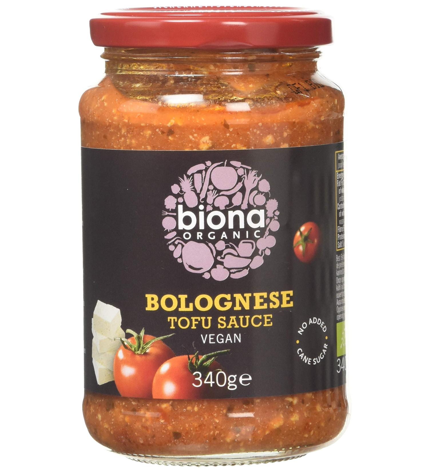 Biona Organic Tofu Bolognese Pasta Sauce 340g - Delicious Vegan Sauce (Pack of 1) - Buy Online on SooperMarket.com