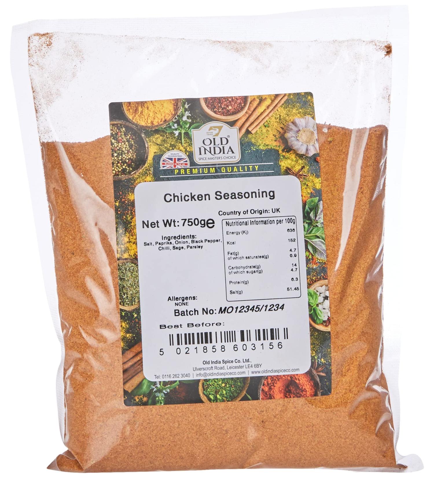 Old India Chicken Seasoning 750g - Authentic blend for delicious chicken dishes - Buy Online on SooperMarket.com