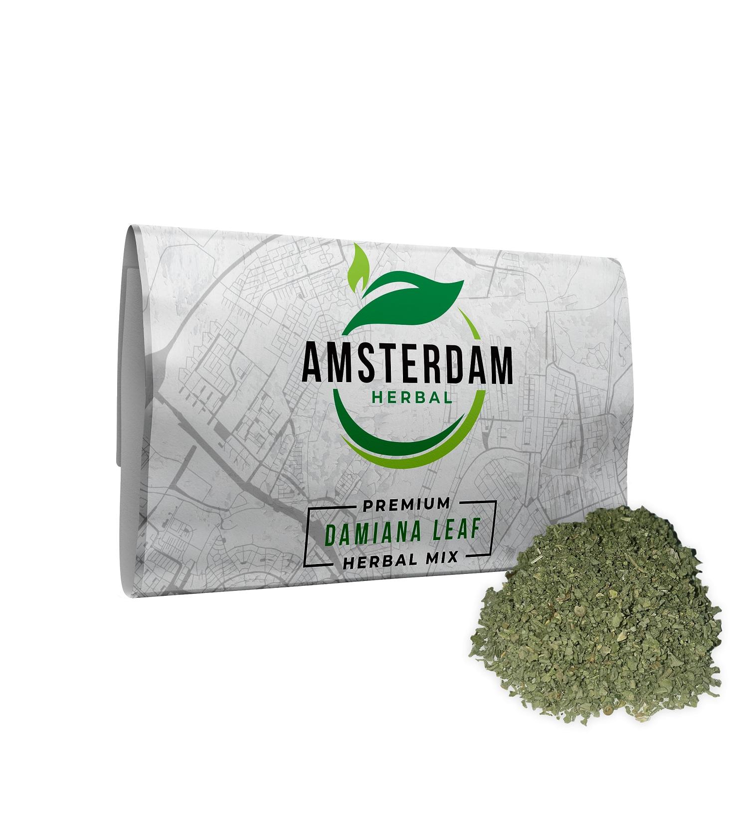 Amsterdam Herbal Premium Mix - 100% Natural Damiana Leaf - As used in the Coffee Shops 30g