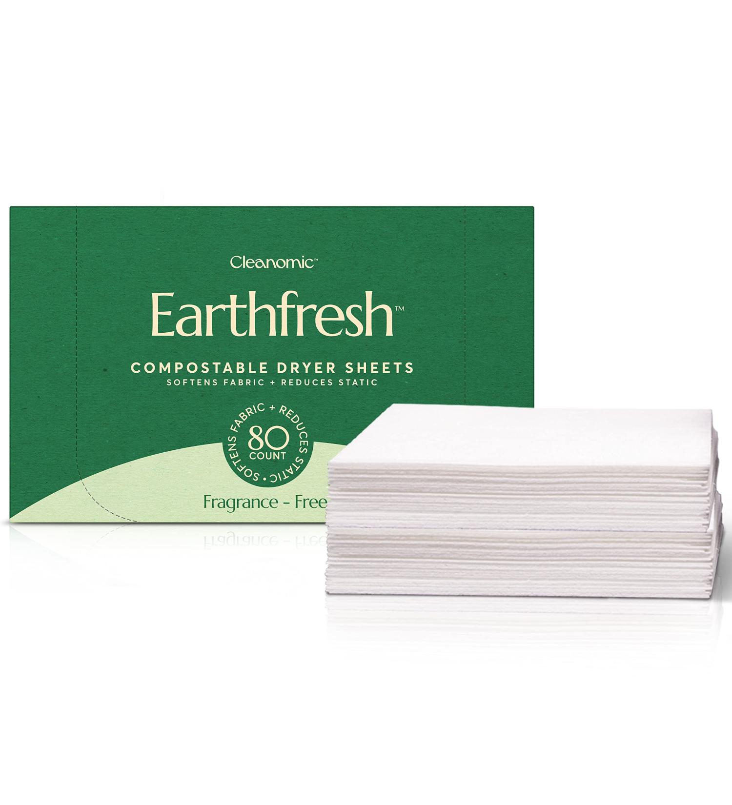 Cleanomic Earthfresh Fragrance-Free Fabric Softener Dryer Sheets - Buy Online on SooperMarket.com