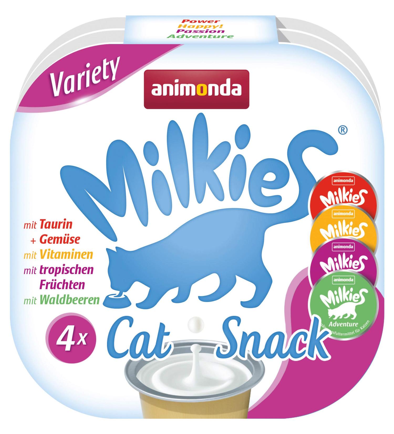 animonda Milkies Selection portioned cat milk 15x (4 cups of 15 g each) Variety 1 piece (pack of 60)