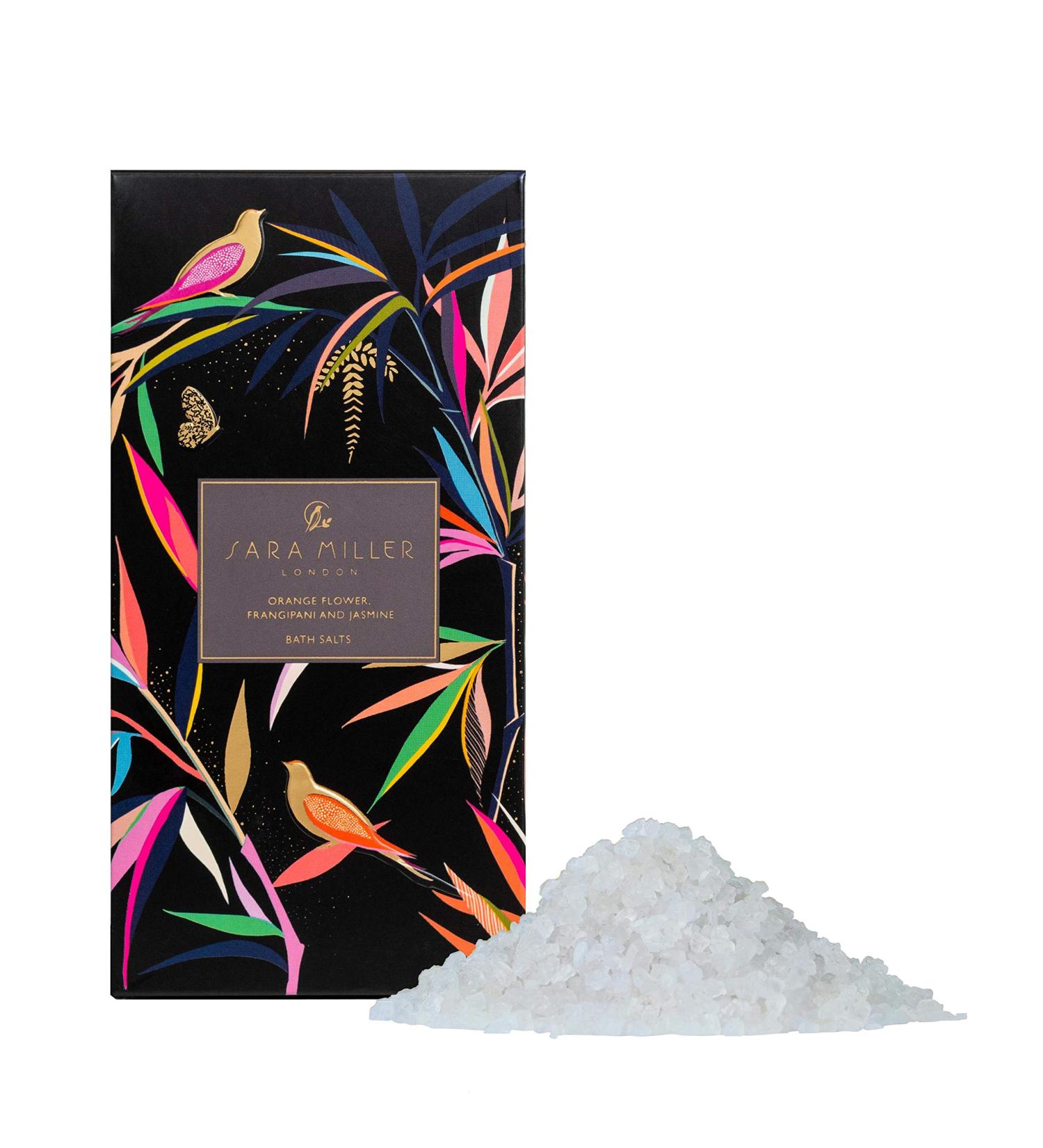 Sara Miller London Bath Salts - Bamboo Orange Blossom Frangipani & Jasmine for Luxurious Relaxation | International Shipping Available - Buy Online on SooperMarket.com
