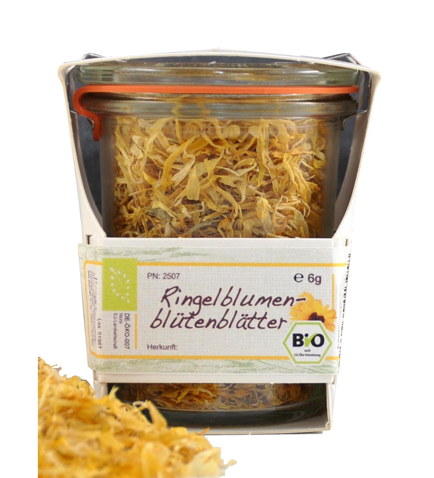 Premium Organic Edible Flowers in Glass | Eco-Friendly Gift | Marigold Blossom | Hand-Processed Plastic-Free Packaging - Buy Online on SooperMarket.com
