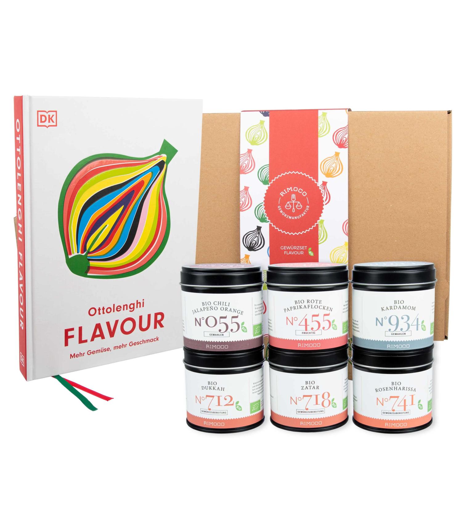 Rimoco Ottolenghi Gift Set 'Flavor' - Premium Cookbook & Exotic Spices for International Shipping - Buy Online on SooperMarket.com