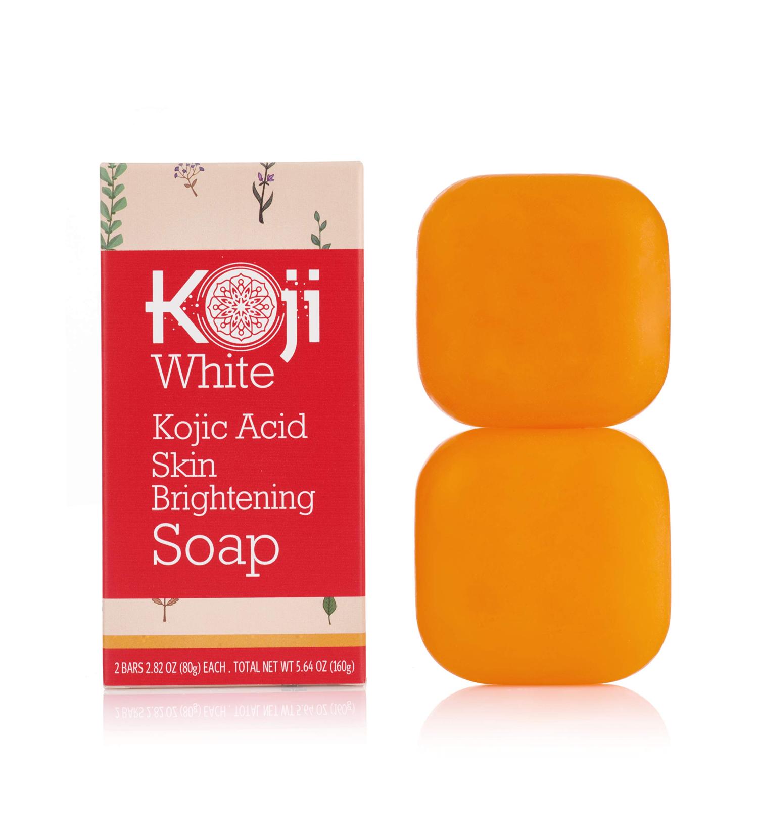 Pure Kojic Acid Skin Brightening Soap - 2 Bars for Glowing Skin, Dark Spots, Uneven Tone - Maximum Strength Formula, SLS and Paraben-Free - Dermatologist Tested - Buy Online on SooperMarket.com