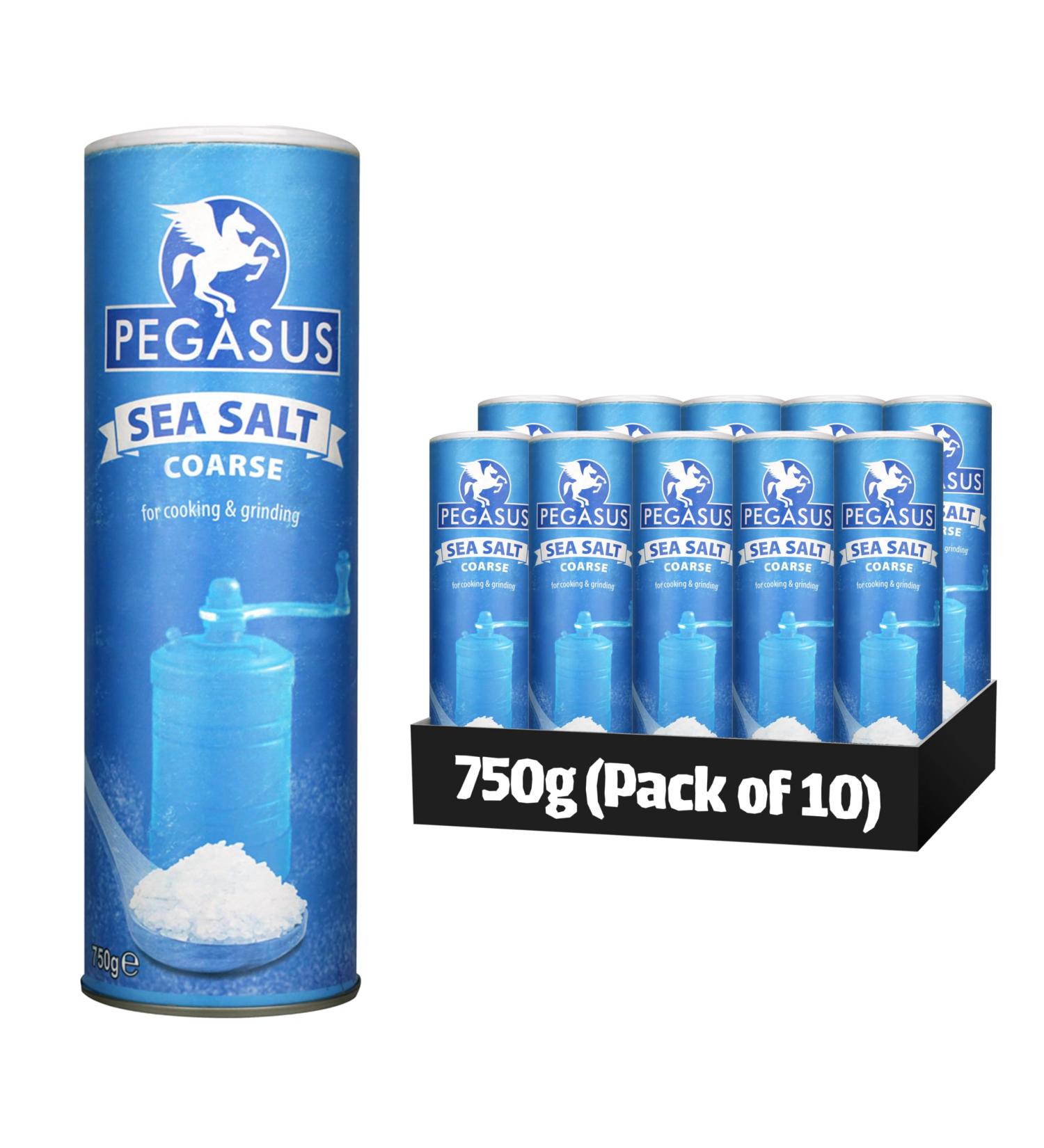 Pegasus Sea Salt Coarse 750g (Pack of 10) Ideal for Cooking and Seasoning - Buy Online on SooperMarket.com
