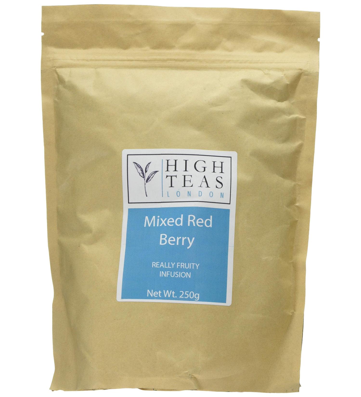 High Teas London Mixed Red Berry Infusion Loose Leaf Tea 250 g - Buy Online on SooperMarket.com