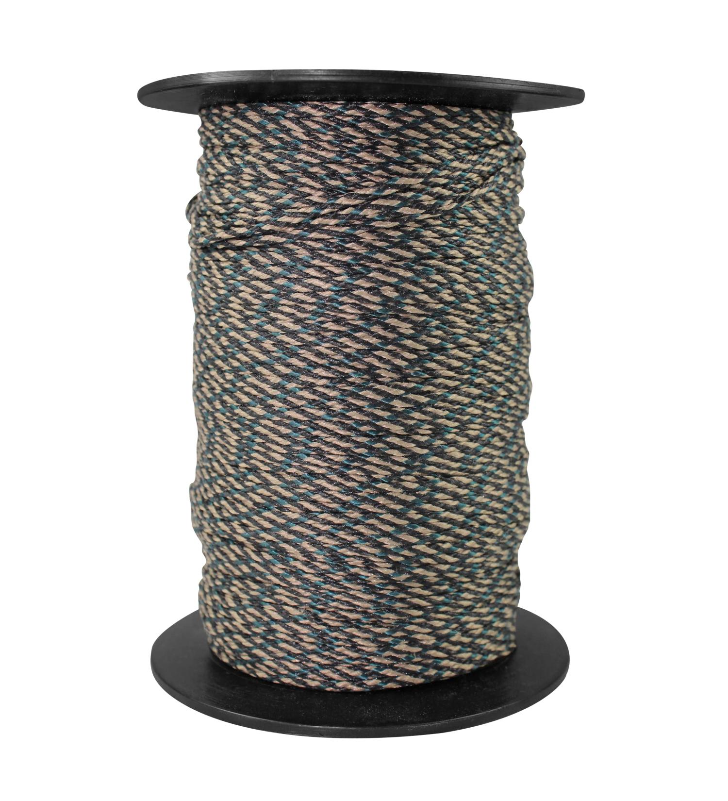 Cupped Waterfowl Braided Decoy Line, 200FT of Camouflage-Style Decoy Cord Won't Rot or Float