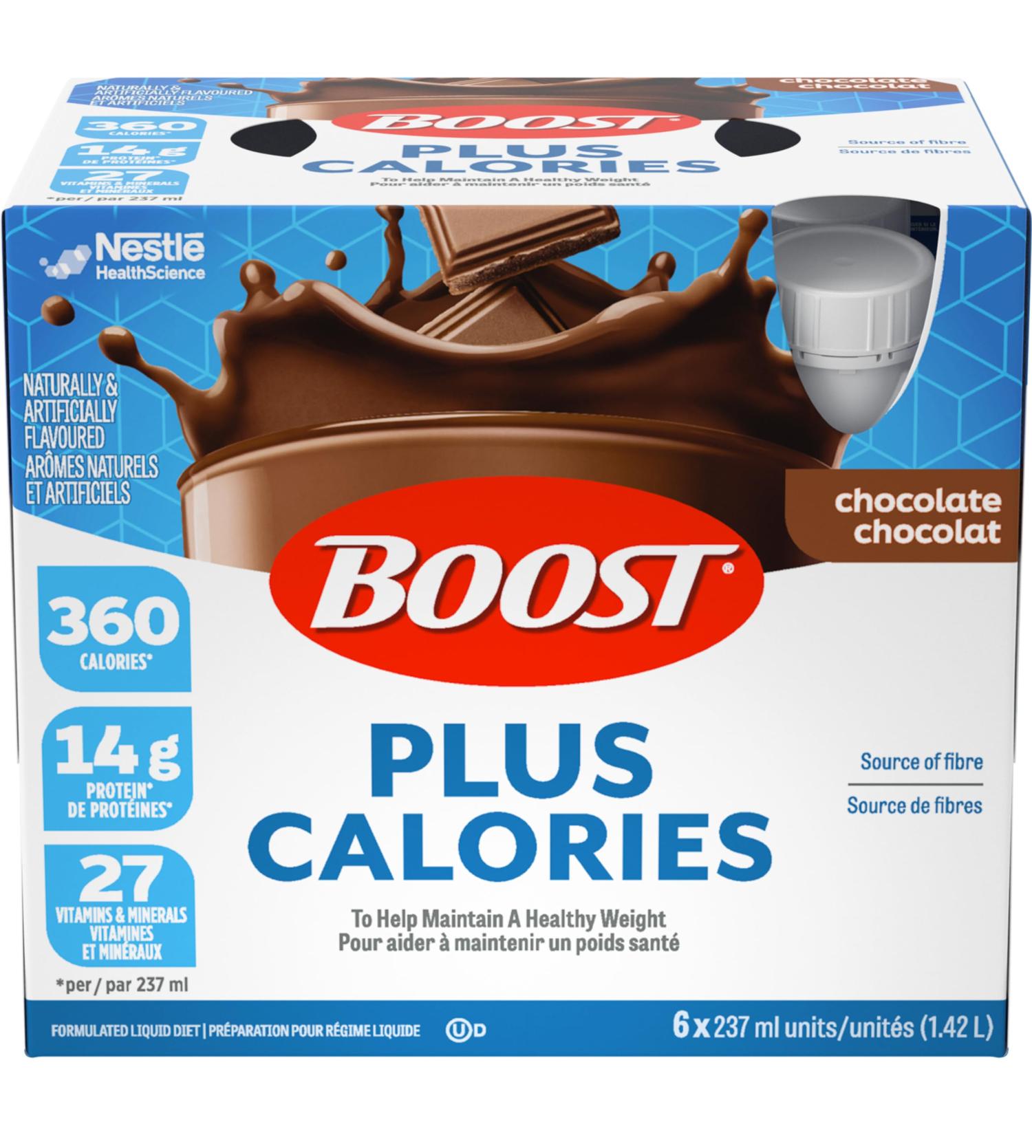 BOOST PLUS Complete Nutrition Drink Chocolate 6x237ml Bottles Case Pack of 4 Packaging May Vary - Buy Online on SooperMarket.com