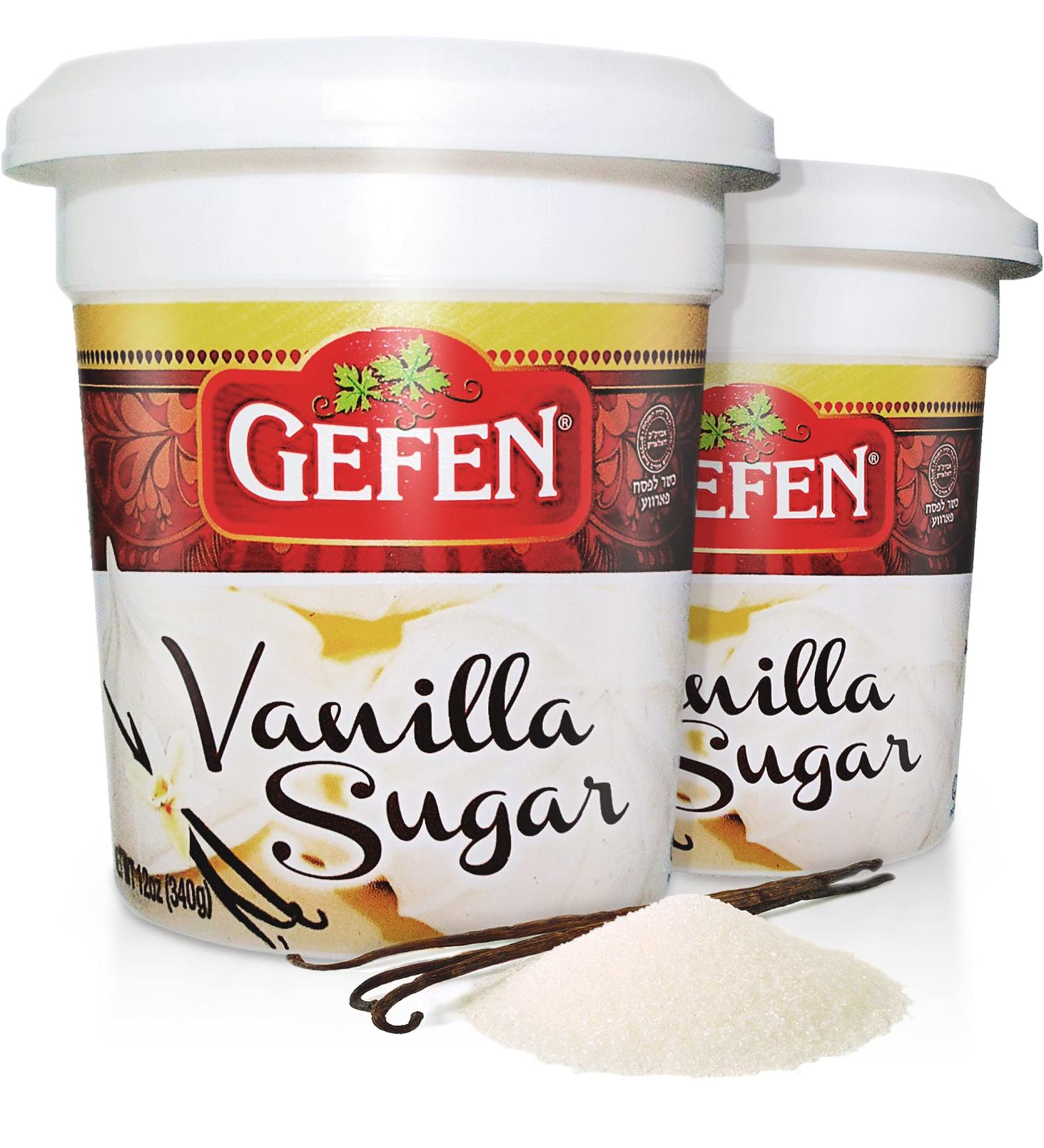 Gefen Vanilla Sugar  Resealable Container  Measuring Scoop Included - Buy Online on SooperMarket.com