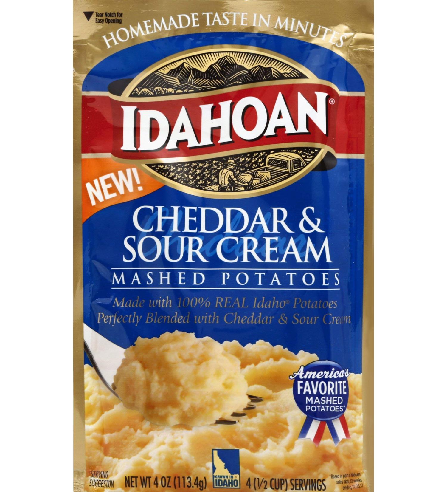 IDAHOAN REGULAR MASHED INSTANT POTATO MIX FLAKES 4 OZ
