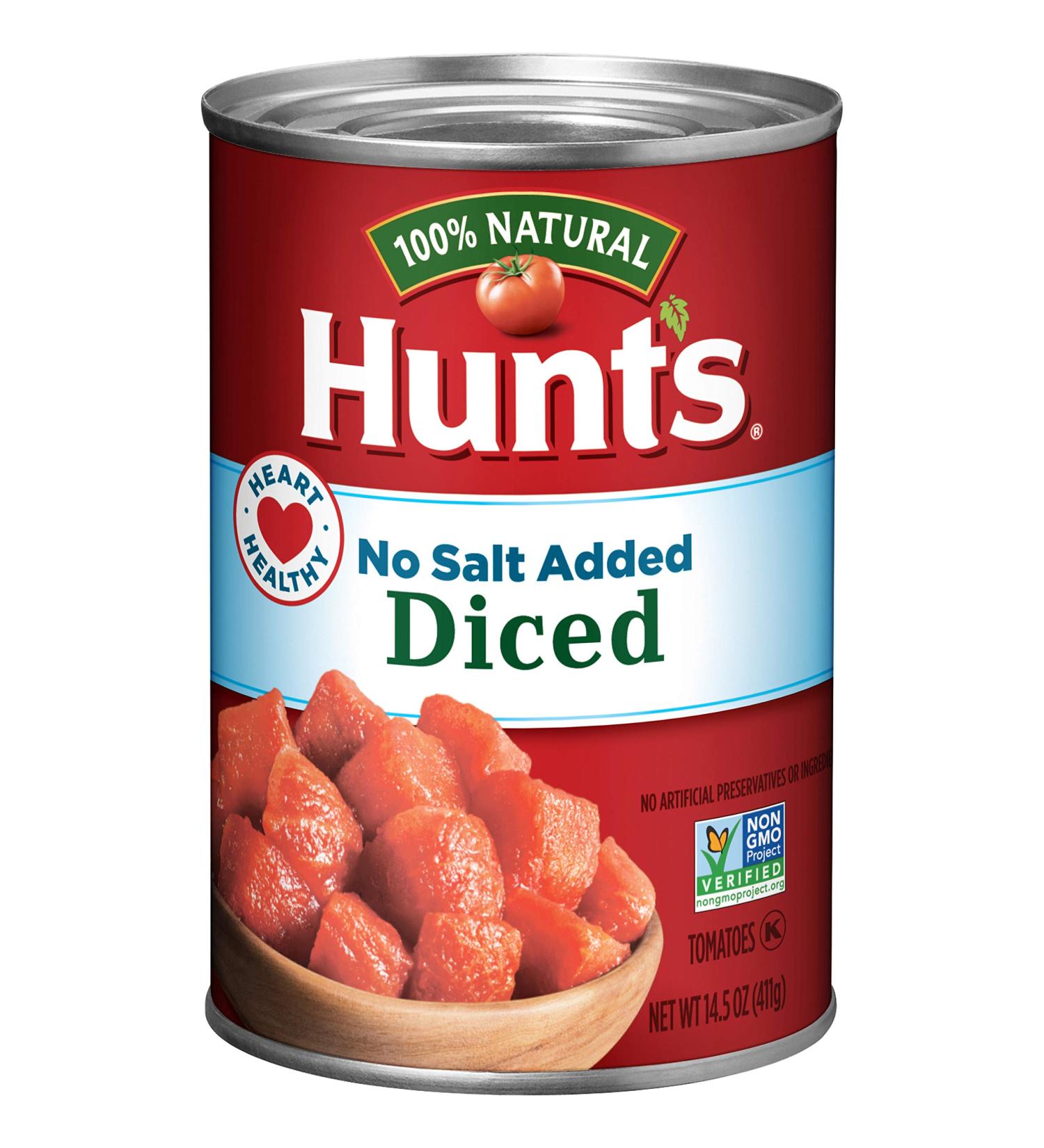 Hunt's Diced Tomatoes No Salt Added 14.5 oz - Buy Online Now - Buy Online on SooperMarket.com