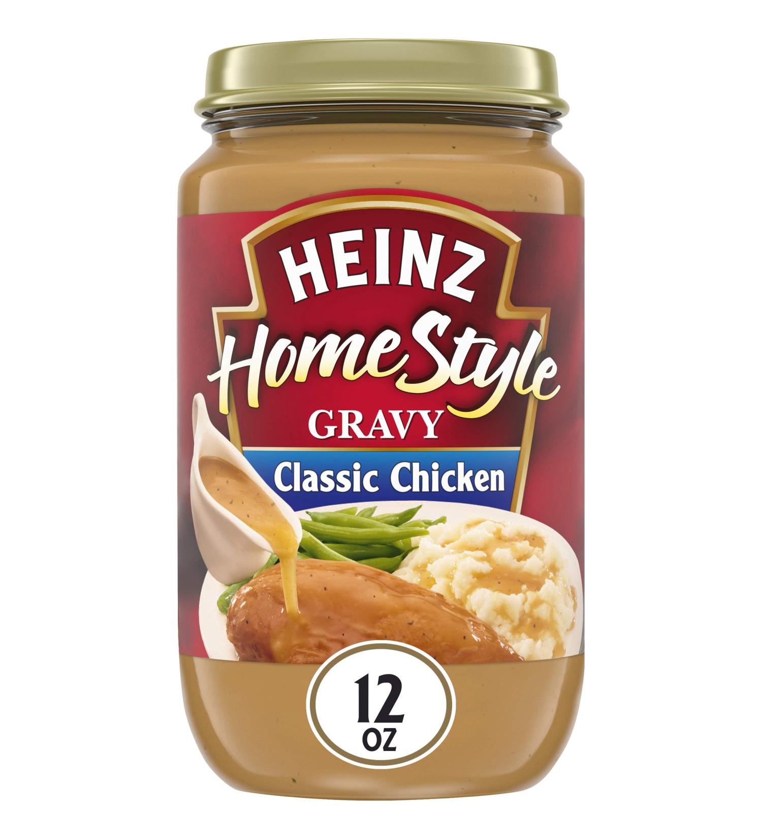 Heinz Homestyle Classic Chicken Gravy 12 oz Jars - Pack of 12 | 12 Ounce (Pack of 12) - Buy Online on SooperMarket.com