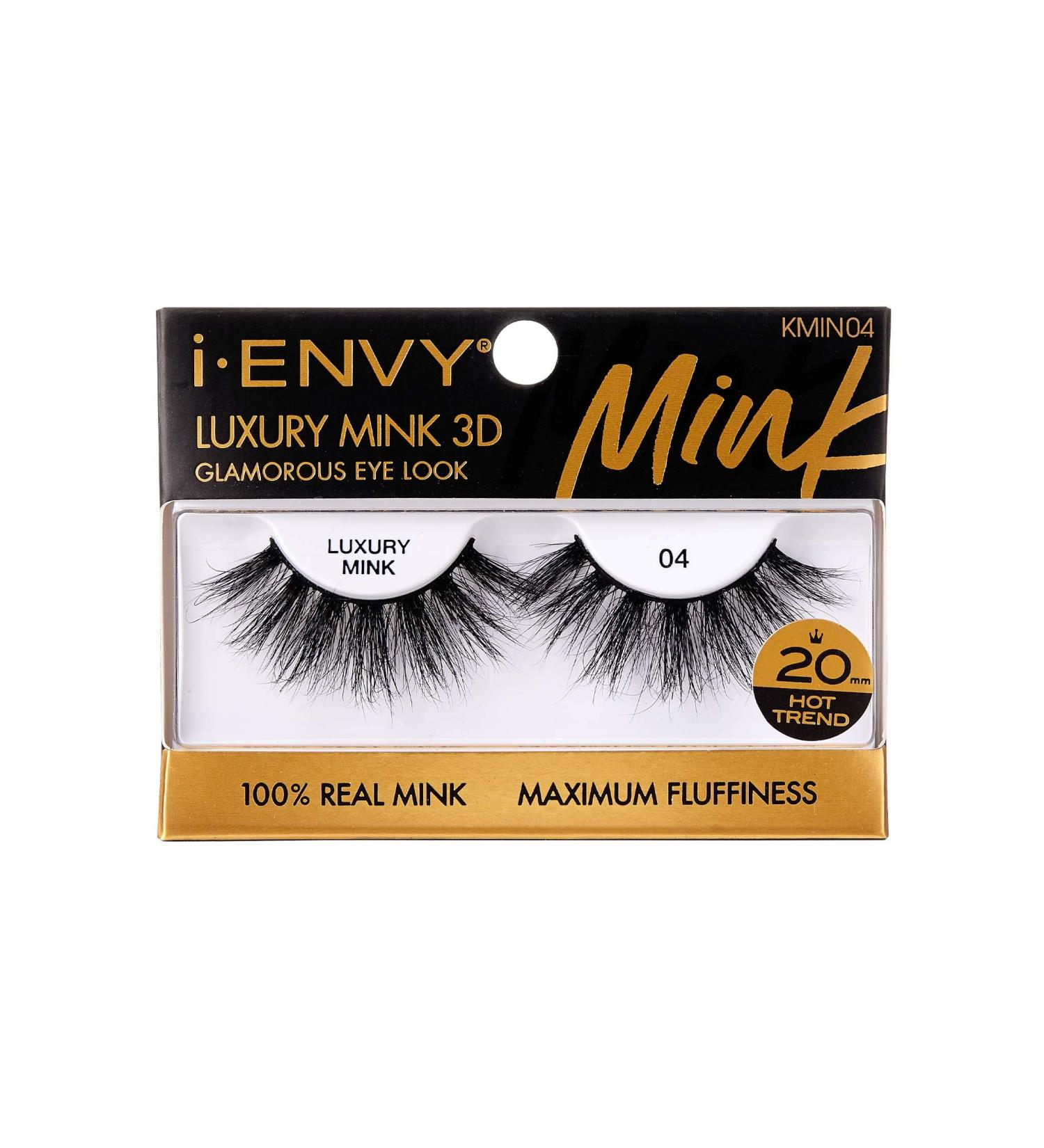 i-ENVY Luxury Mink Collection 3D Multi-Curl Angle Eyelashes - 100% Real Mink for Maximum Fluffiness and Glamorous Eye Look - Buy Online on SooperMarket.com