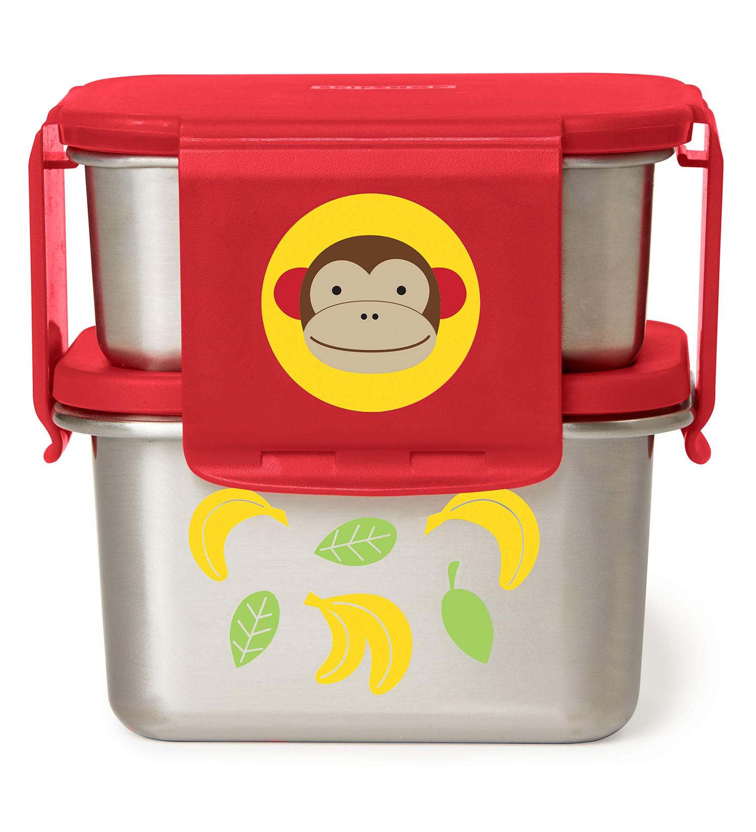 Skip Hop Zoo Stainless Steel Monkey Lunch Kit - Buy Online on SooperMarket.com