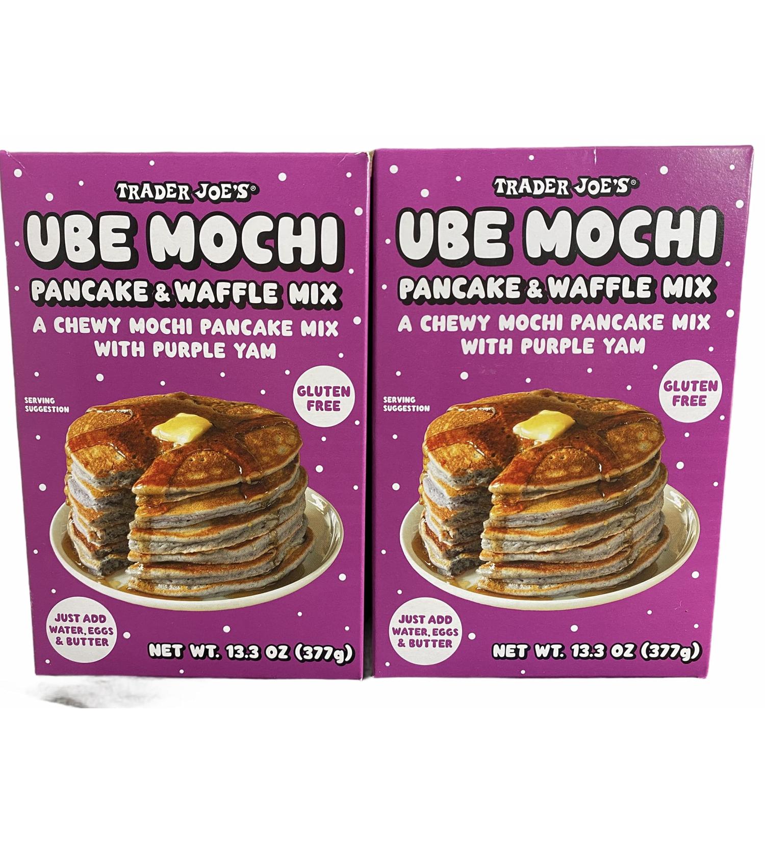 Trader Joe's Ube Mochi Pancake & Waffle Mix 13.3 oz - Pack of 2 - Buy Online on SooperMarket.com