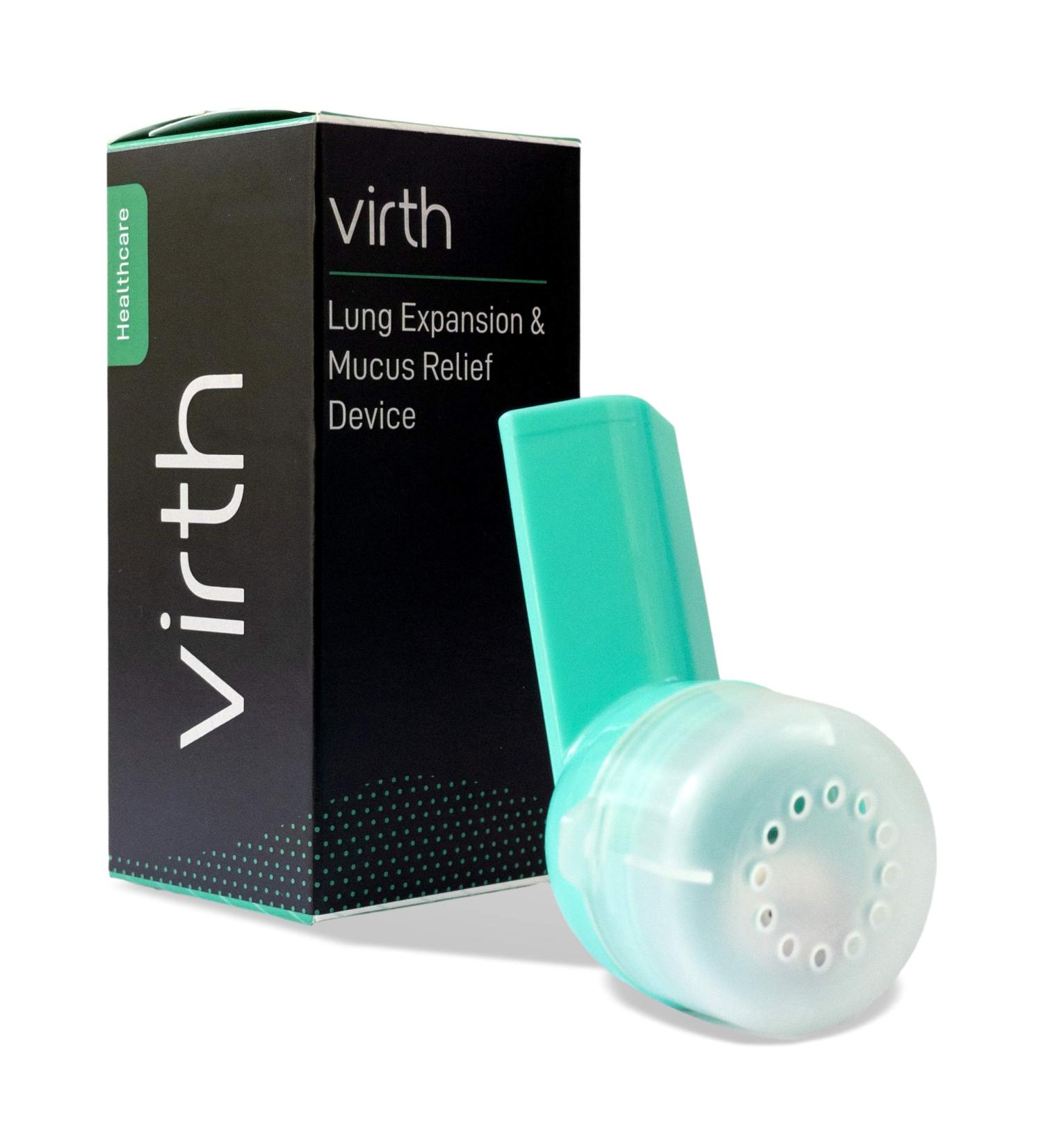 VIRTH Lung Expansion & Mucus Relief Device | Breathing Exercise Flutter Valve Exerciser | Clear Lungs & COPD Aid - Buy Online on SooperMarket.com