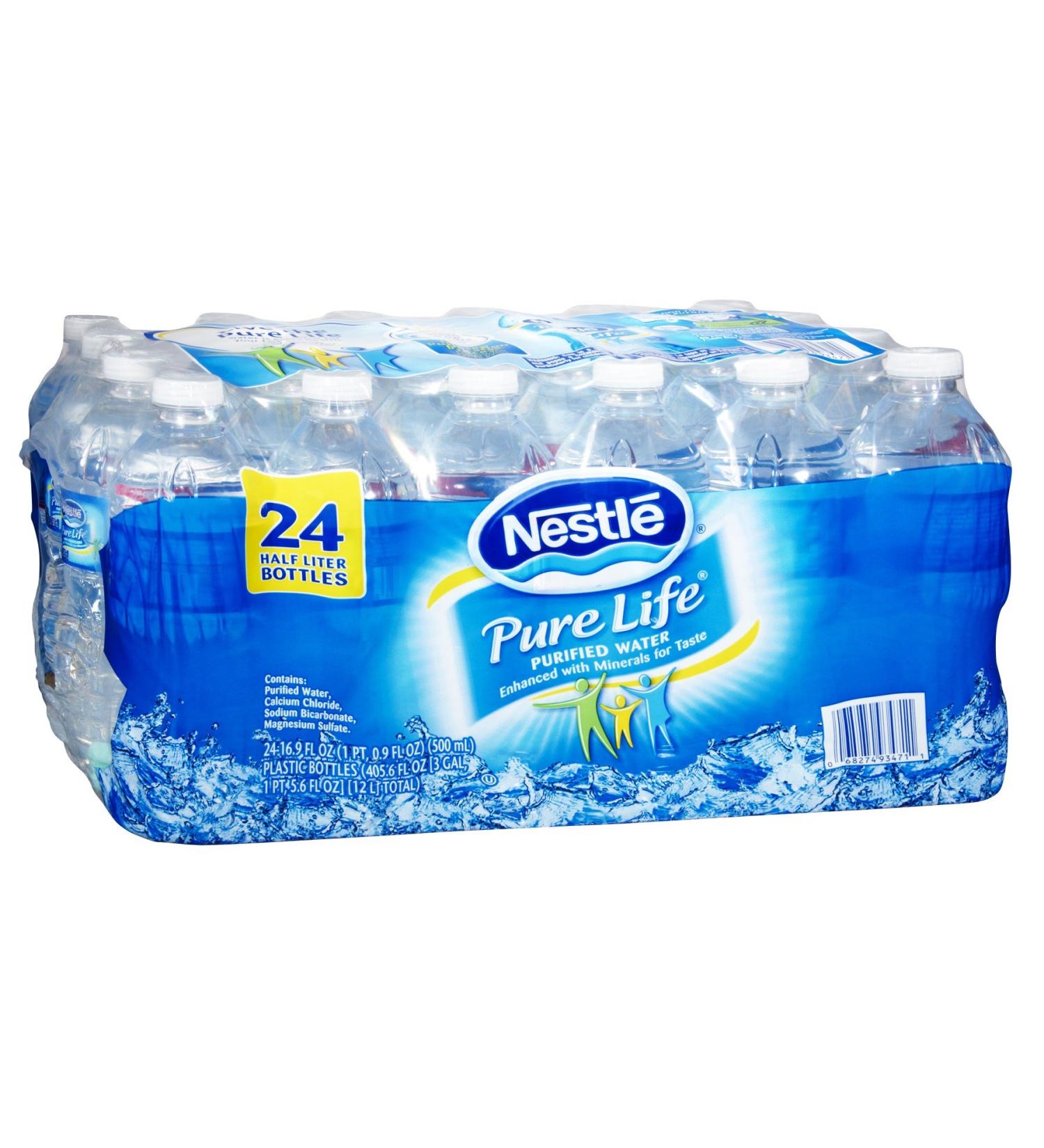 Pure Life 571863 Nestle Pure Life Water 16.9 Oz. 24/Carton (110109)