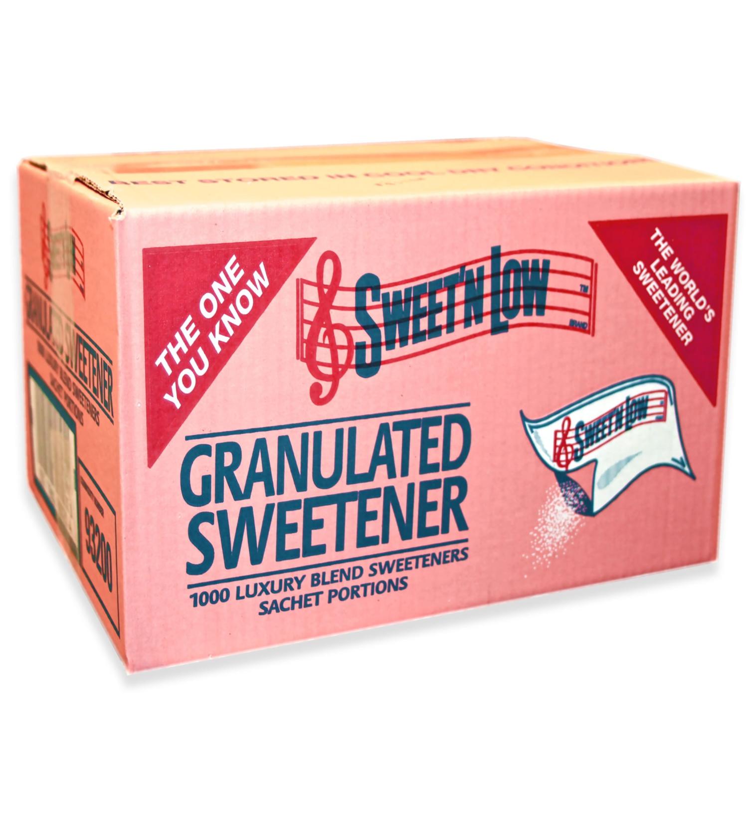 Sweet'N Low Granulated Sweetner Sugar substitute 1000 Sachets