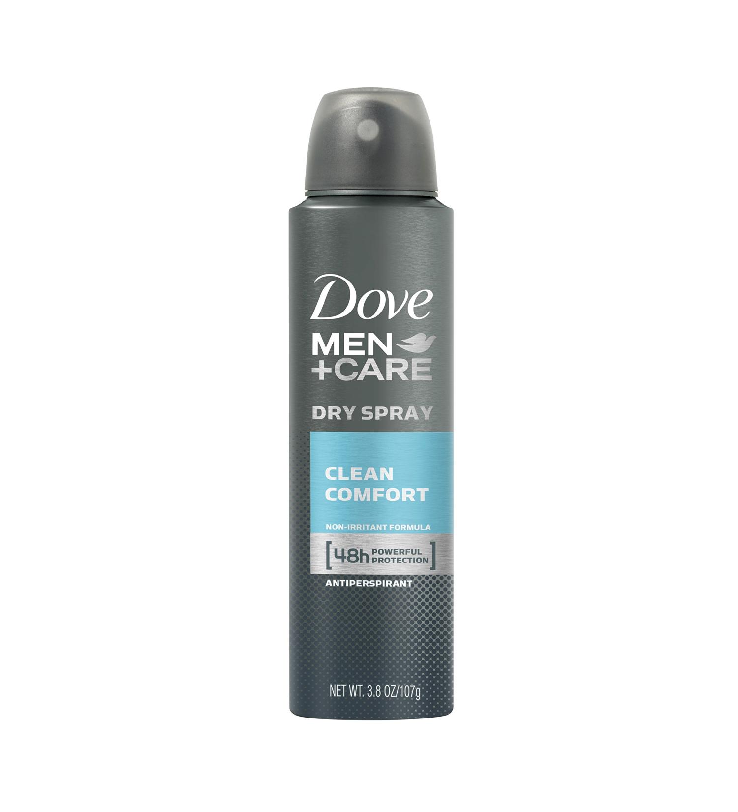 Dove Men+Care Dry Spray Antiperspirant Deodorant Clean Comfort 3.8 oz Clean Comfort 3.8 Ounce (Pack of 1) - Buy Online on SooperMarket.com