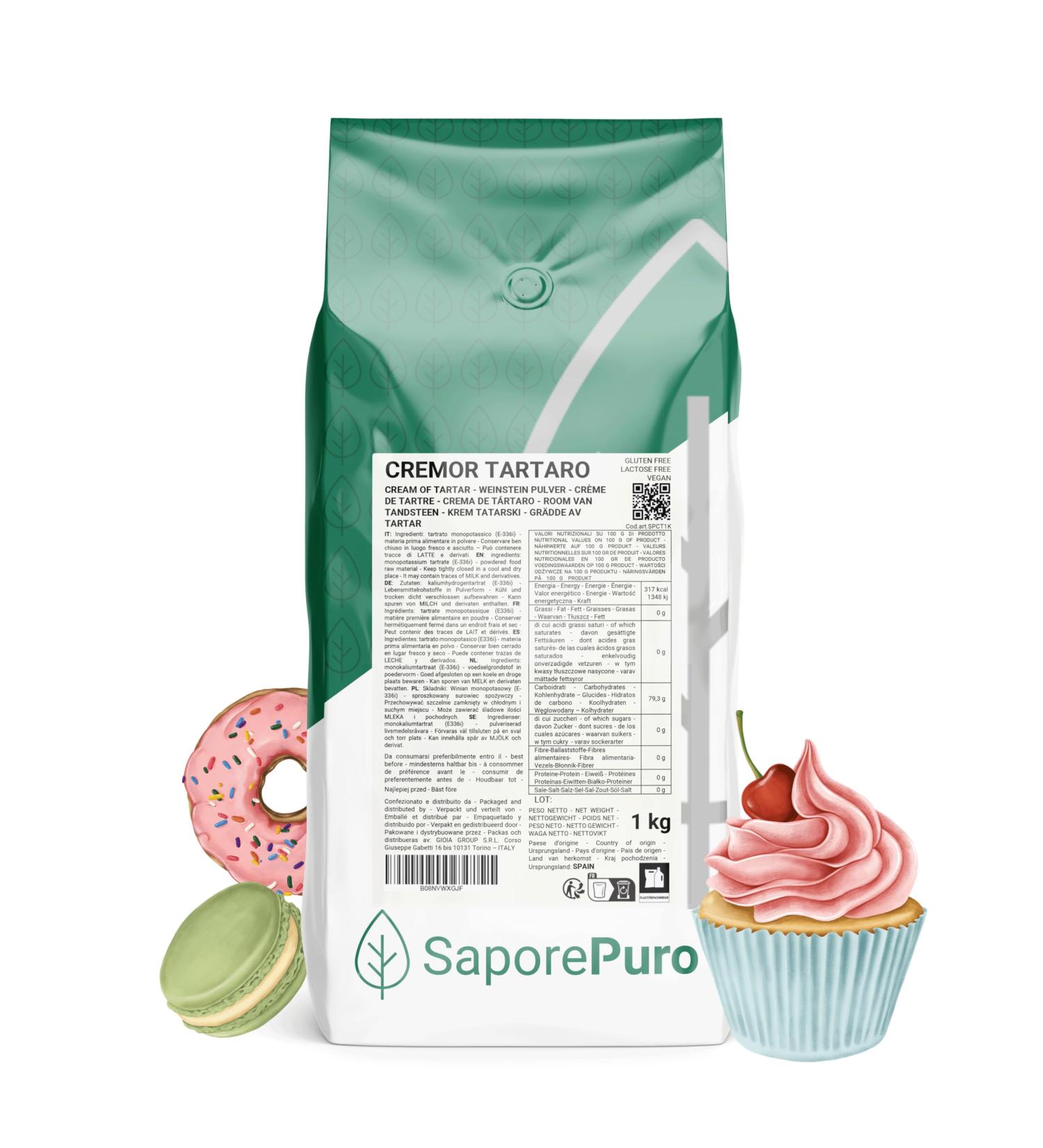 Buy Cream of Tartar Baking Powder 1000g - Pure Potassium Tartrate for Baking | International Shipping - Buy Online on SooperMarket.com