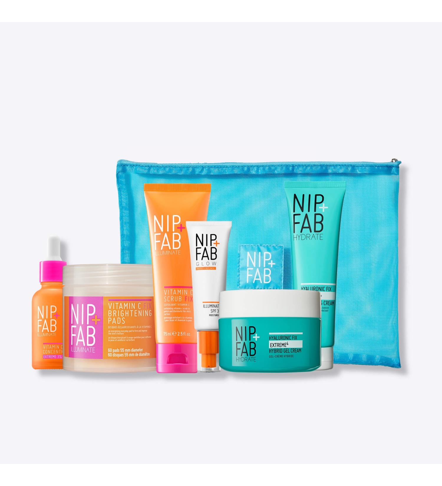 Nip + Fab Brighten & Hydrate Gift Set - Mesh Bag