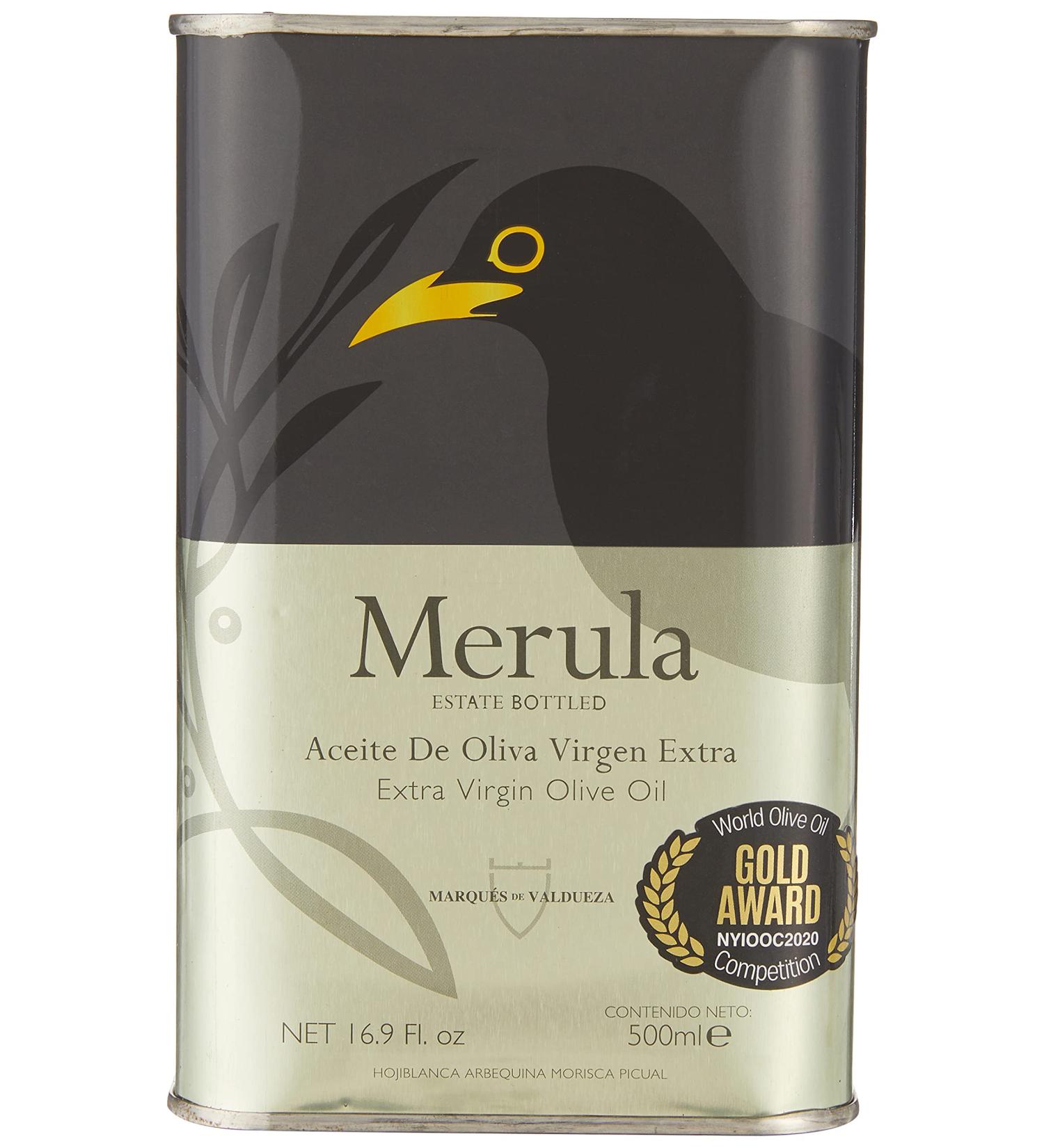 Merula Extra Virgin Olive Oil 500ml by Marques de Valdueza - Buy Online on SooperMarket.com