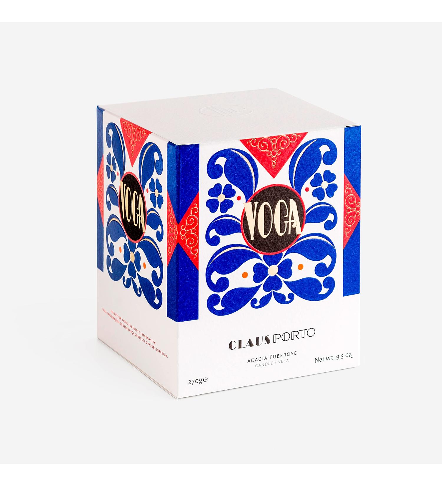 Claus Porto VOGA - ACACIA TUBEROSE CANDLE (270g / 9 5 oz.) 9.5 oz.