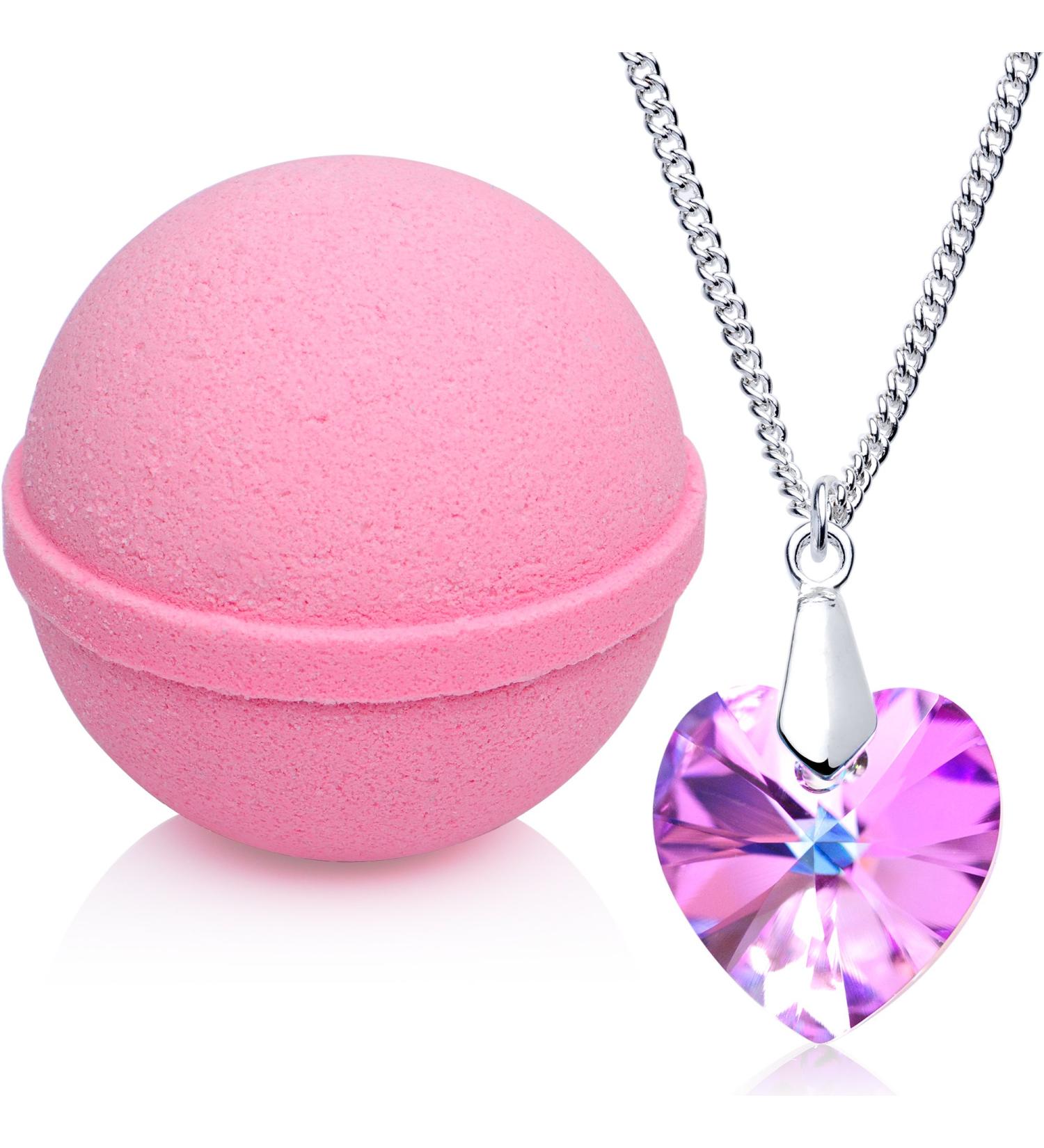 Love Potion Bath Bomb with Crystal Necklace | Extra Large 10 oz | Made in USA - Buy Online on SooperMarket.com