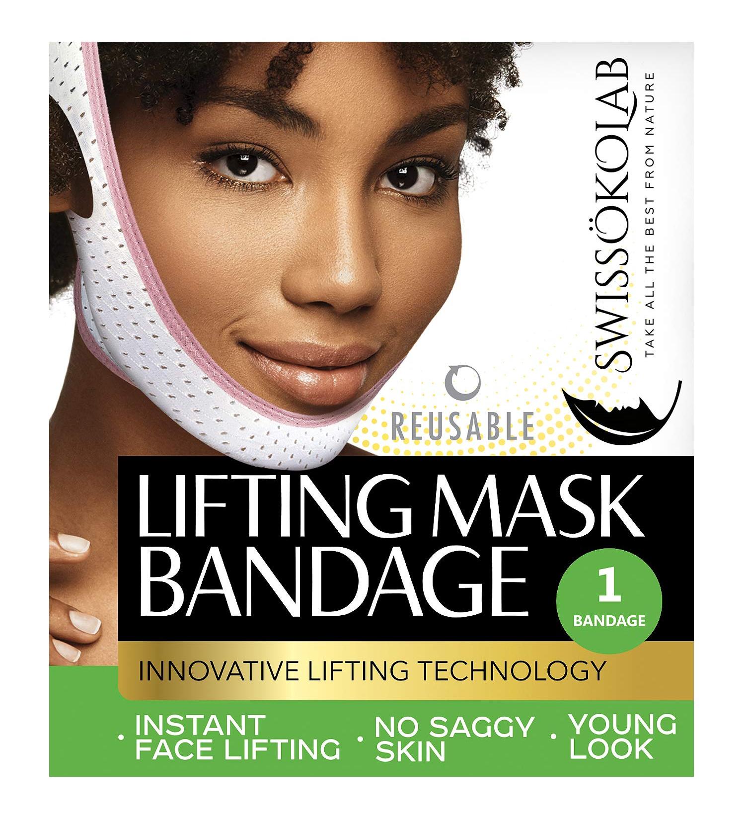 Face Slimming Strap V Line Mask | Double Chin Reducer | Chin Up Patch | Tightening Firming Lift Tape | V-Line Lifting Patches - Buy Online on SooperMarket.com
