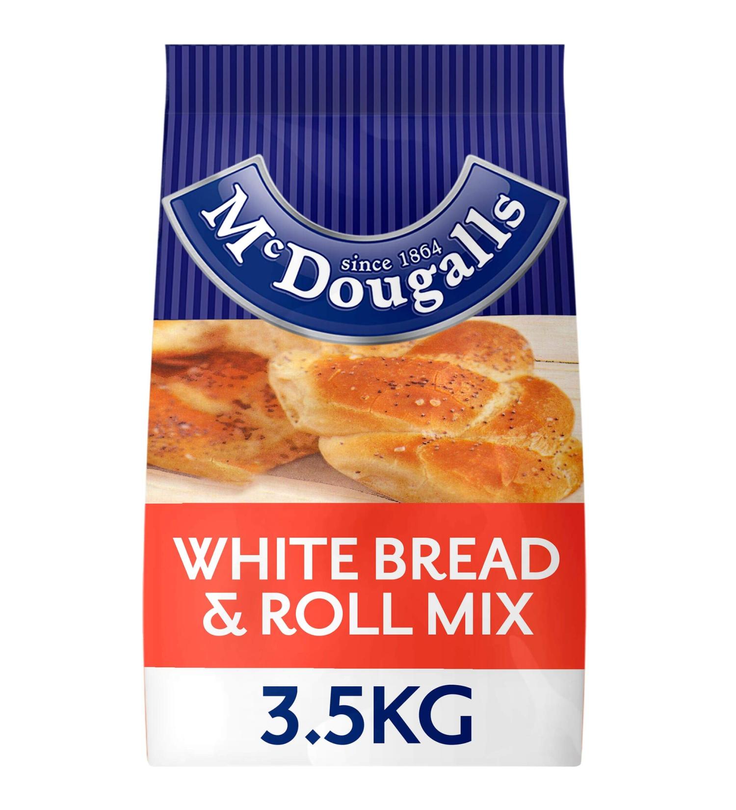 McDougalls White Bread and Roll Mix - 1x3.5kg