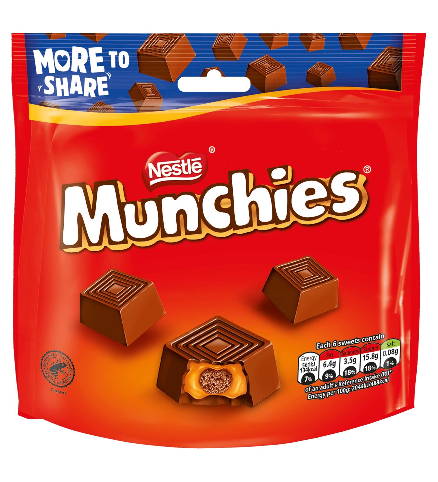 Munchies Milk Chocolate Sharing Pouch 216g - Irresistible Treat for Snack Time - Buy Online on SooperMarket.com
