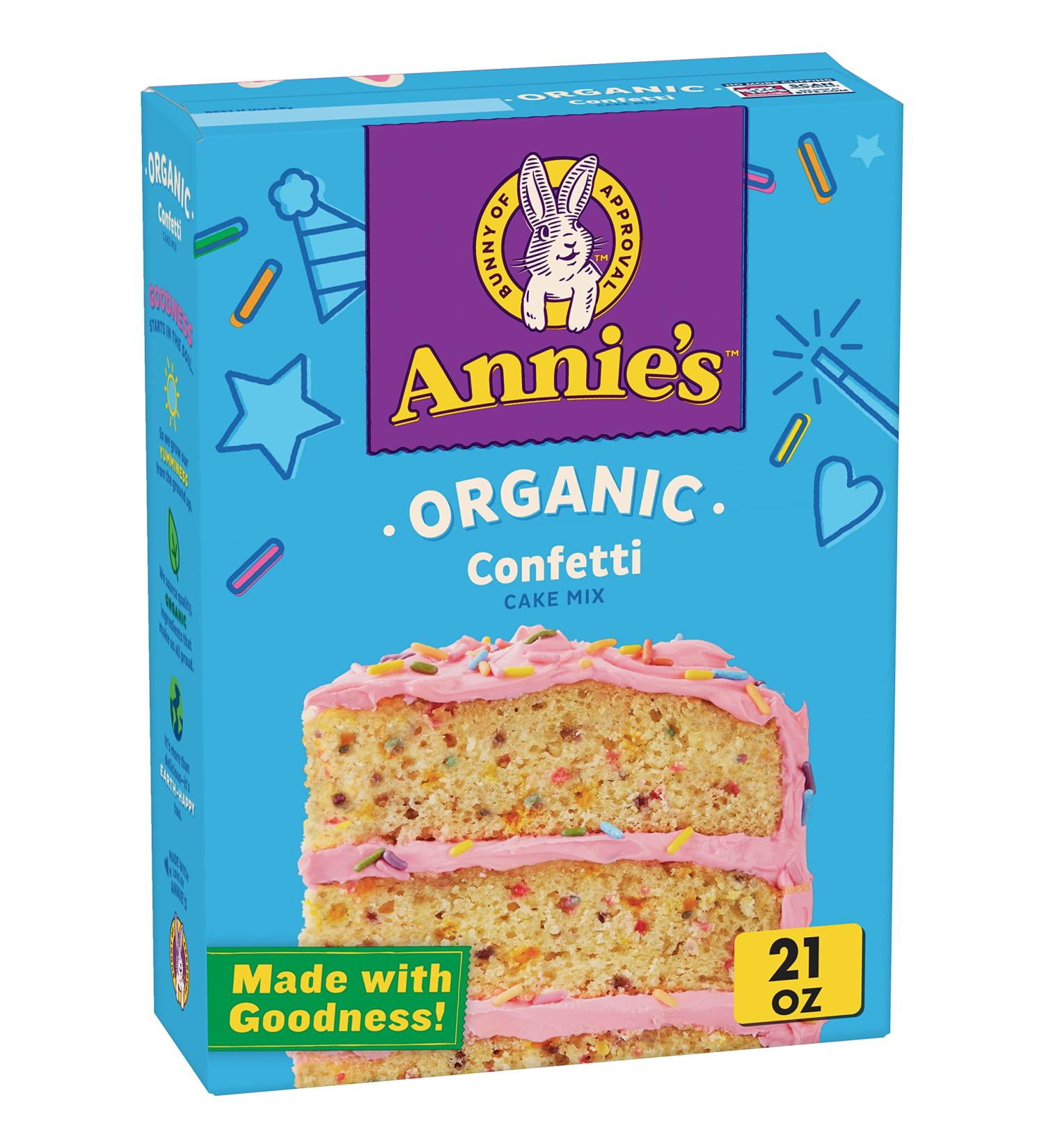 Annie's Confetti Cake Mix - USDA Certified Organic & Non-GMO - 21 oz - Buy Online on SooperMarket.com