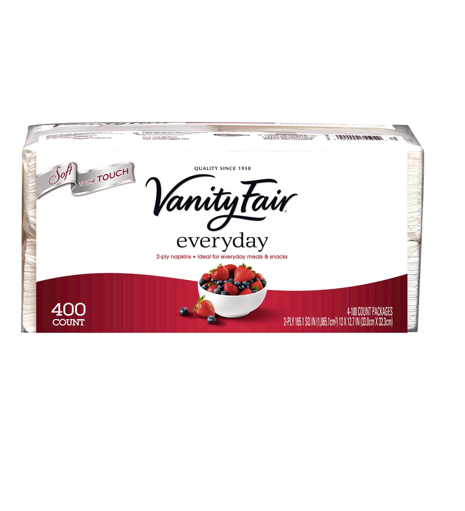Vanity Fair Everyday Napkins - 400 Count (Pack of 1) - Soft & Durable - Buy Online on SooperMarket.com
