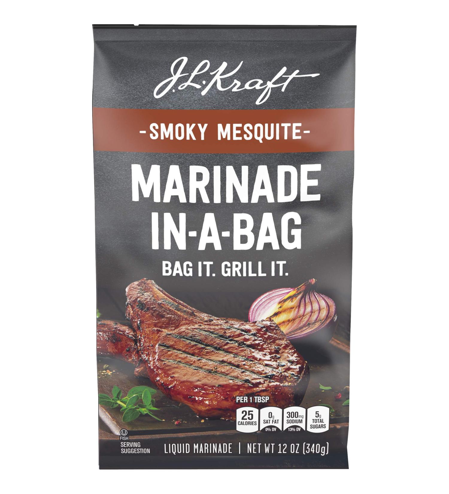 J.L. Kraft Smoky Mesquite Marinade-in-a-Bag - 10 ct Pack, 12 oz Bags - Buy Online on SooperMarket.com