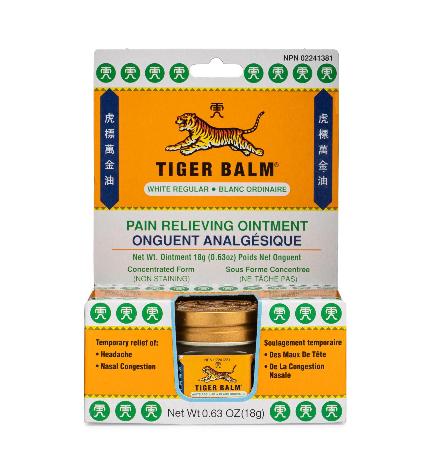 Tiger Balm Pain Relieving Ointment White 18g Relief for Sore Muscles Tiger Balm Ointment - Buy Online on SooperMarket.com
