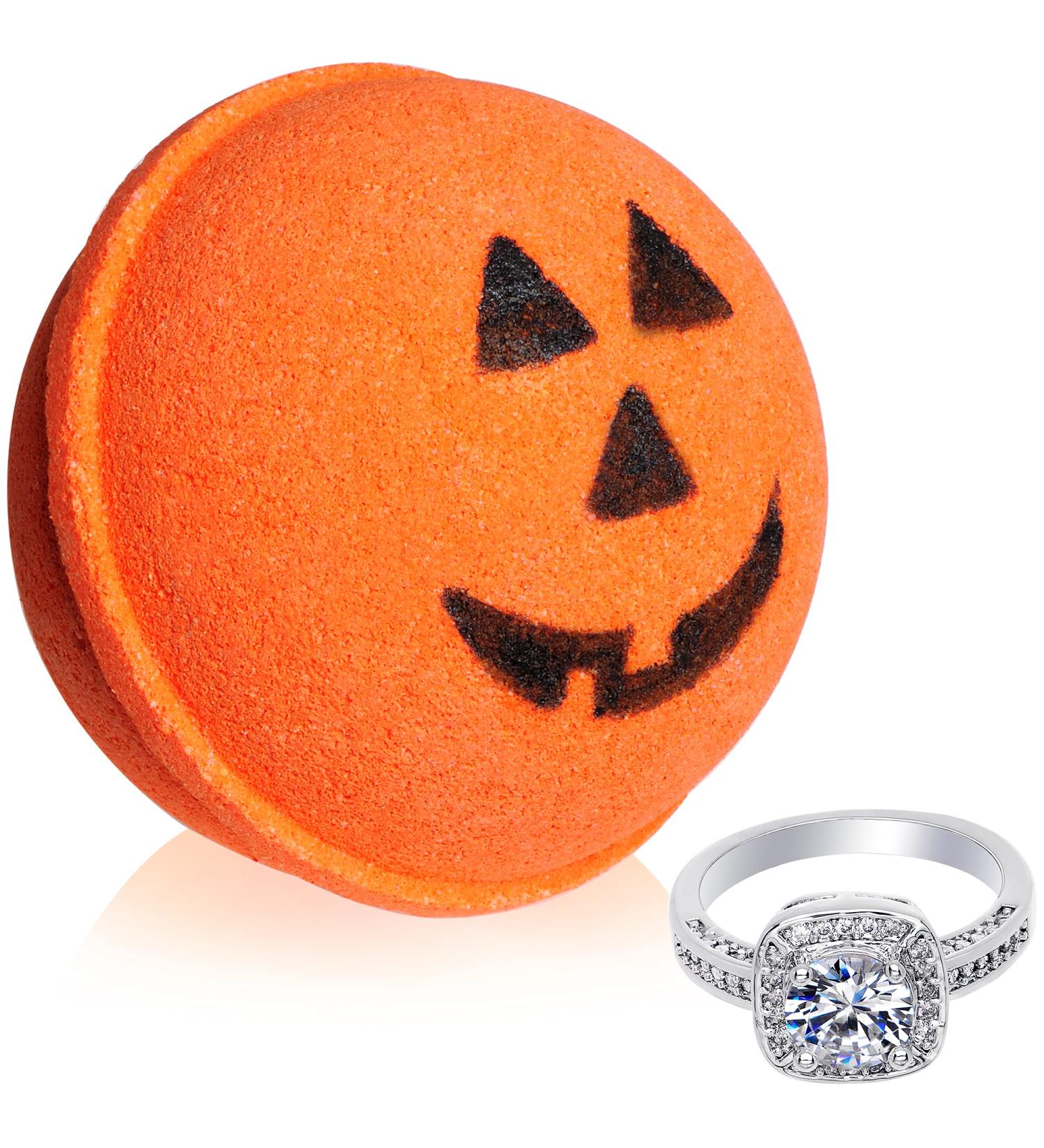 Jackpot Candles Halloween Jack O Lantern Bath Bomb with Size 9 Ring - Extra Large 10 oz - Made in USA - Buy Online on SooperMarket.com