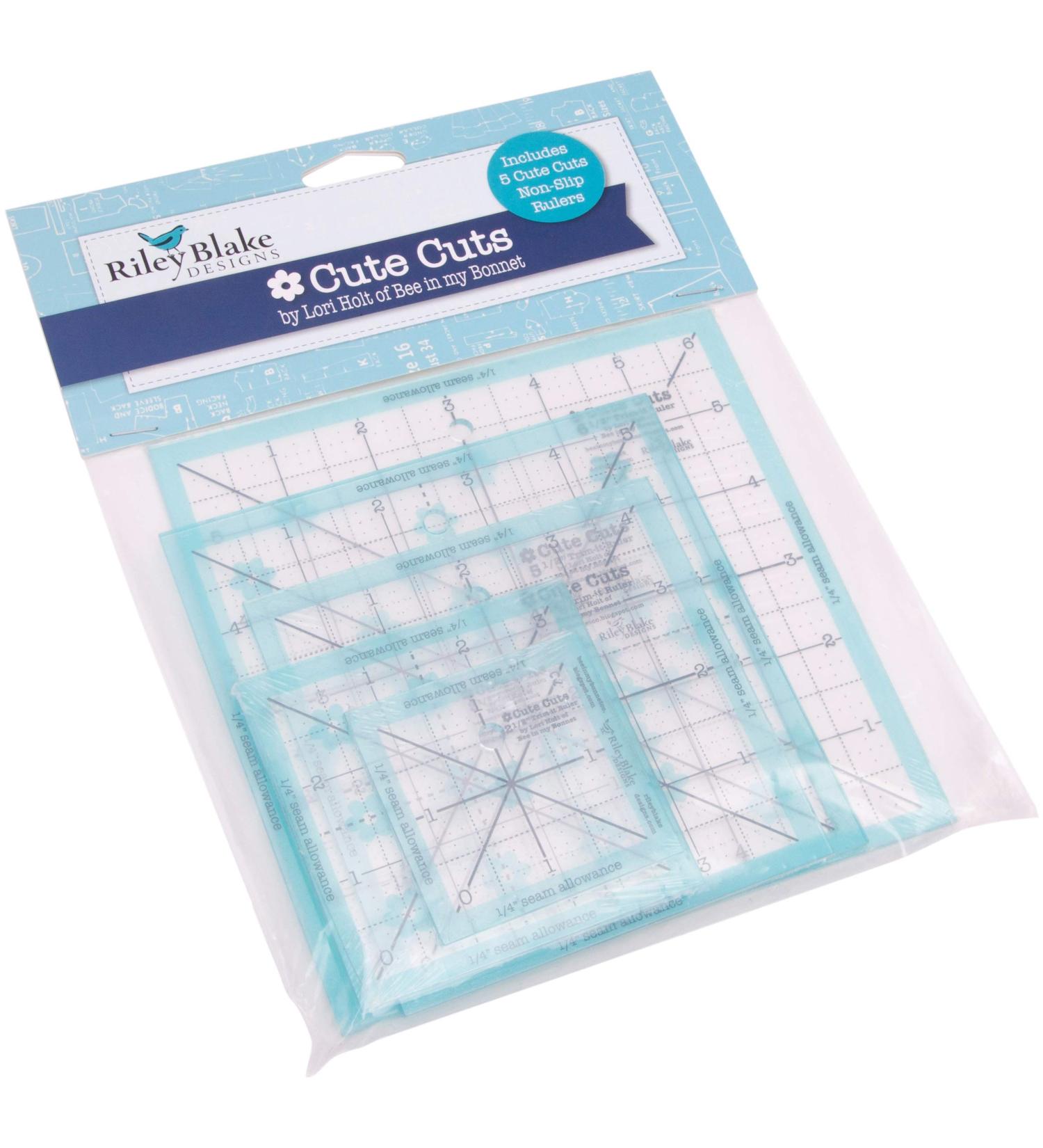 RILEY BLAKE DESIGNS Trim IT Ruler 2.5 to 6.5, Aqua