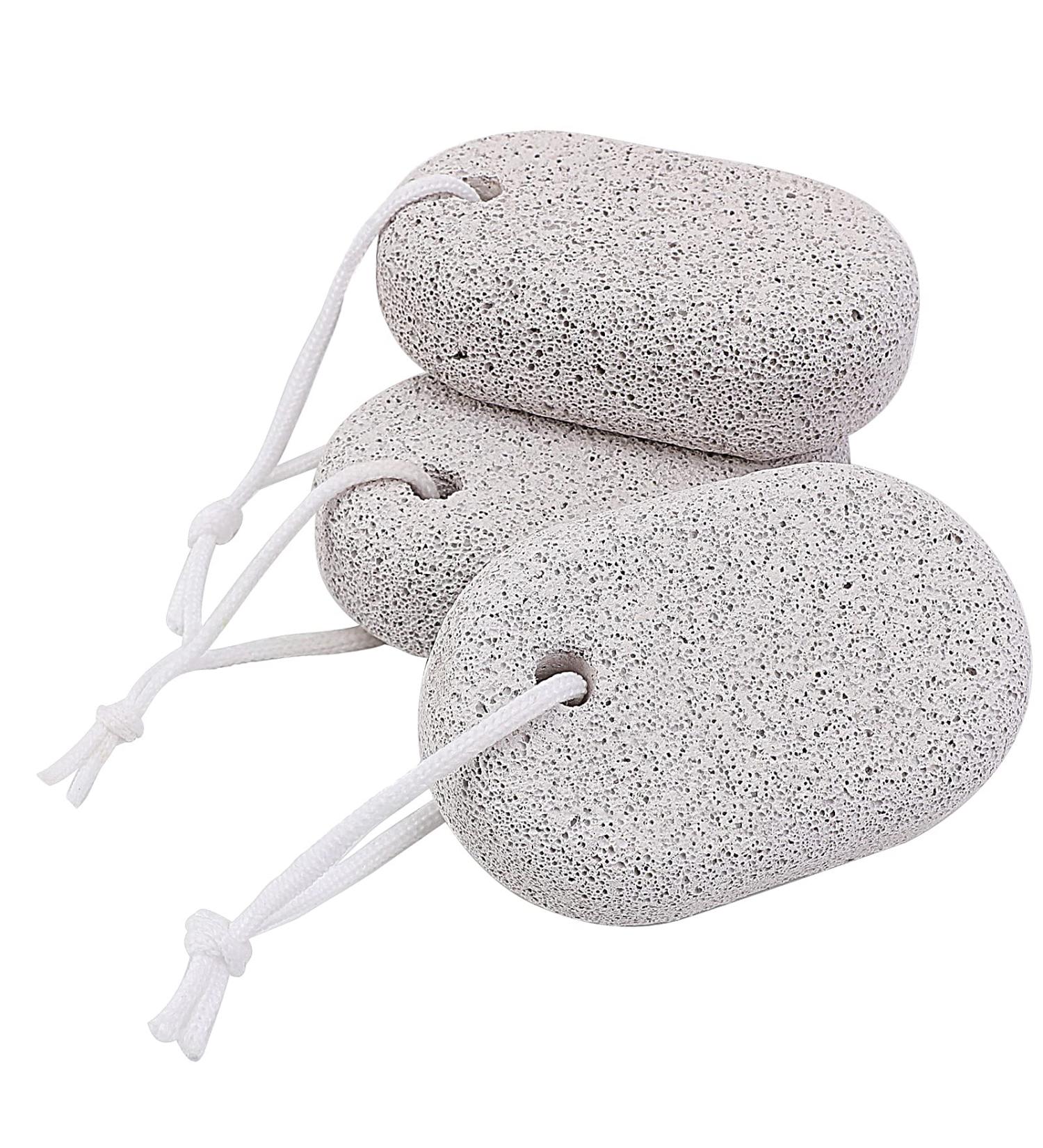 PHOGARY Natural Pumice Stone for Feet 3 PCS - Lava Pedicure Tools for Callus Removal on Feet and Hands - Exfoliating Foot File for Dead Skin Removal - Buy Online on SooperMarket.com