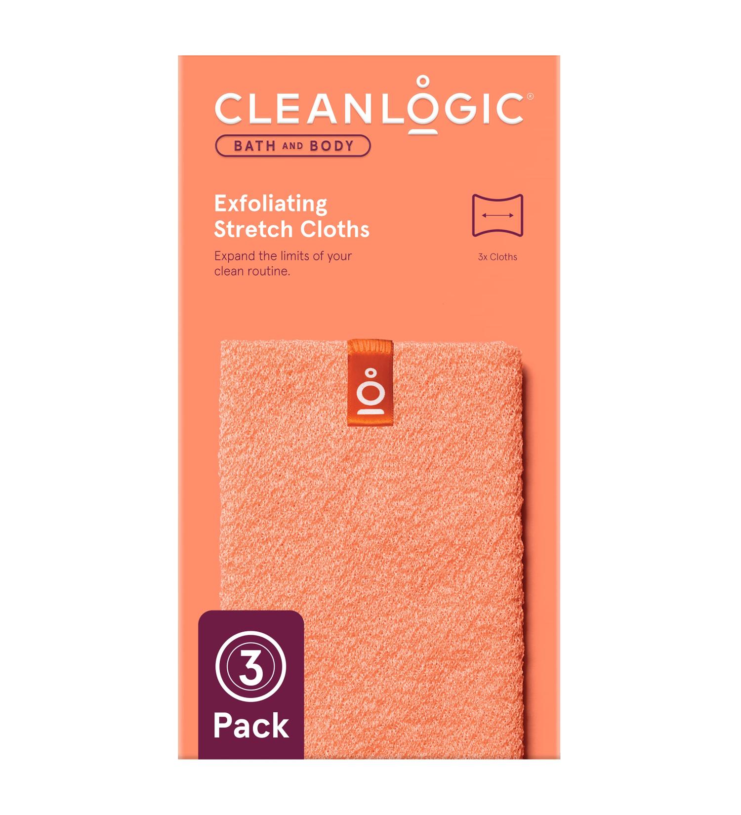 Cleanlogic Body Exfoliating Cloth  Stretchy Exfoliator Bath and Shower Washcloths for Smooth and Softer Skin  Reusable Daily Skincare Tool  Assorted Colors  3 Count Value Pack 3 Count (Pack of 1) Bath And Body - Stretch ... - Buy Online on SooperMarket.com